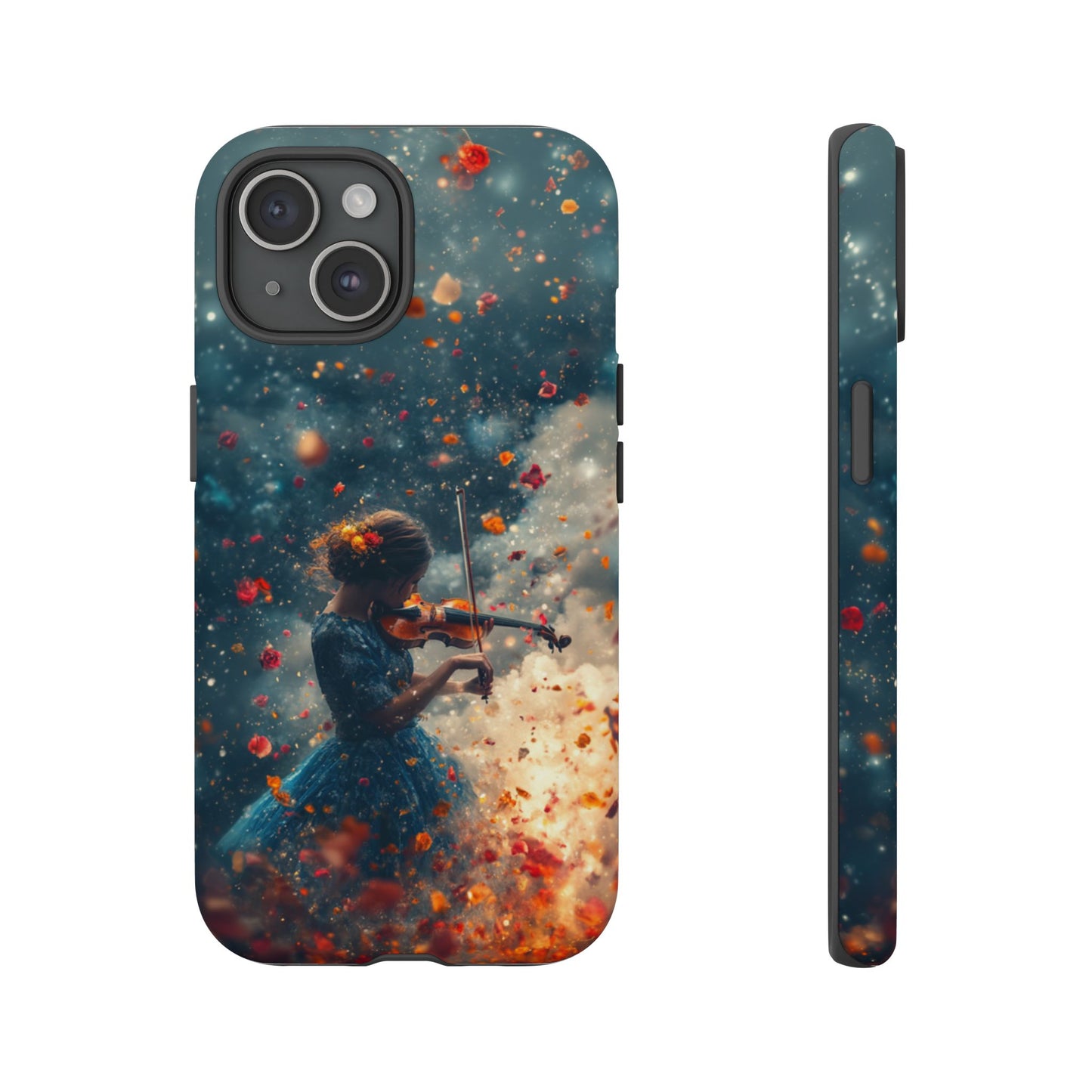 Petal Breeze Violinist Phone Case - iPhone, Google Pixel, Samsung Galaxy