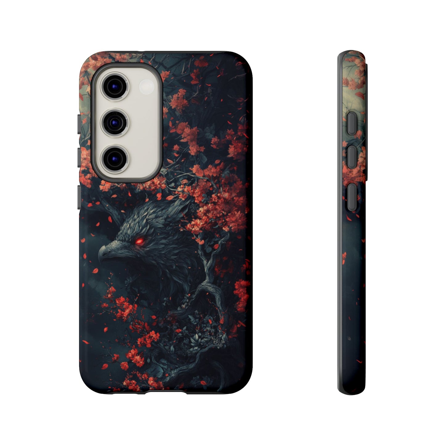 Crimson Raven Bloom – Tough Samsung Galaxy Case