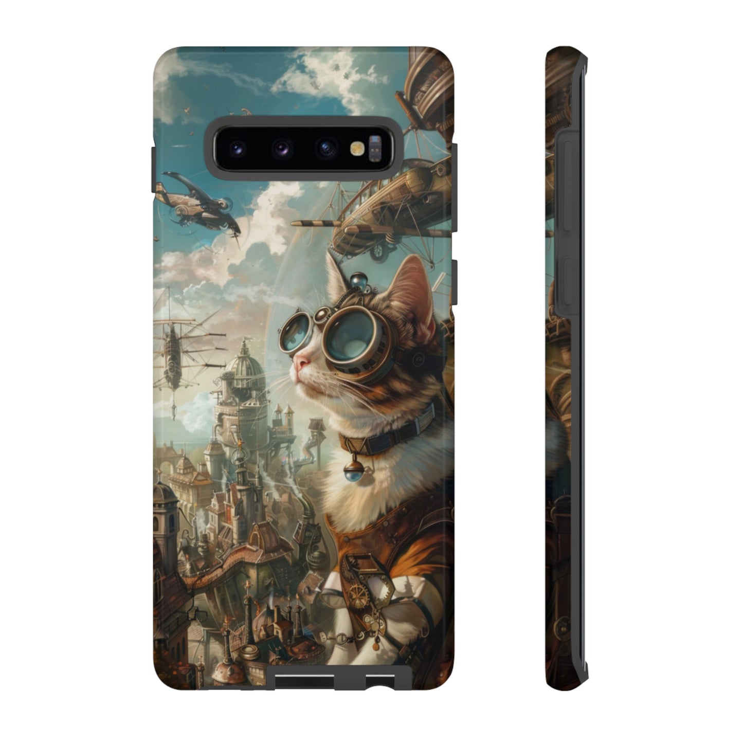 Steampunk Aviator Cat - Tough Samsung Galaxy Case