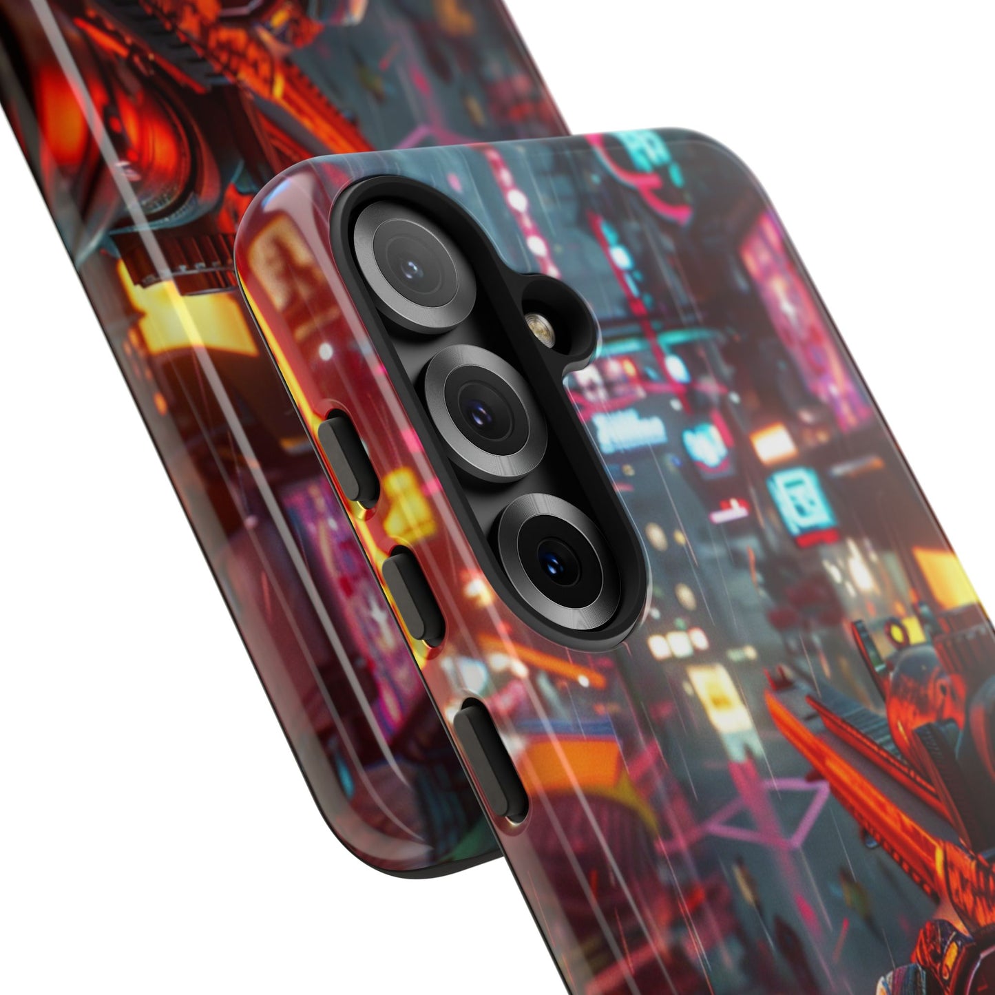 Neon Rain Sniper – Tough Samsung Galaxy Case