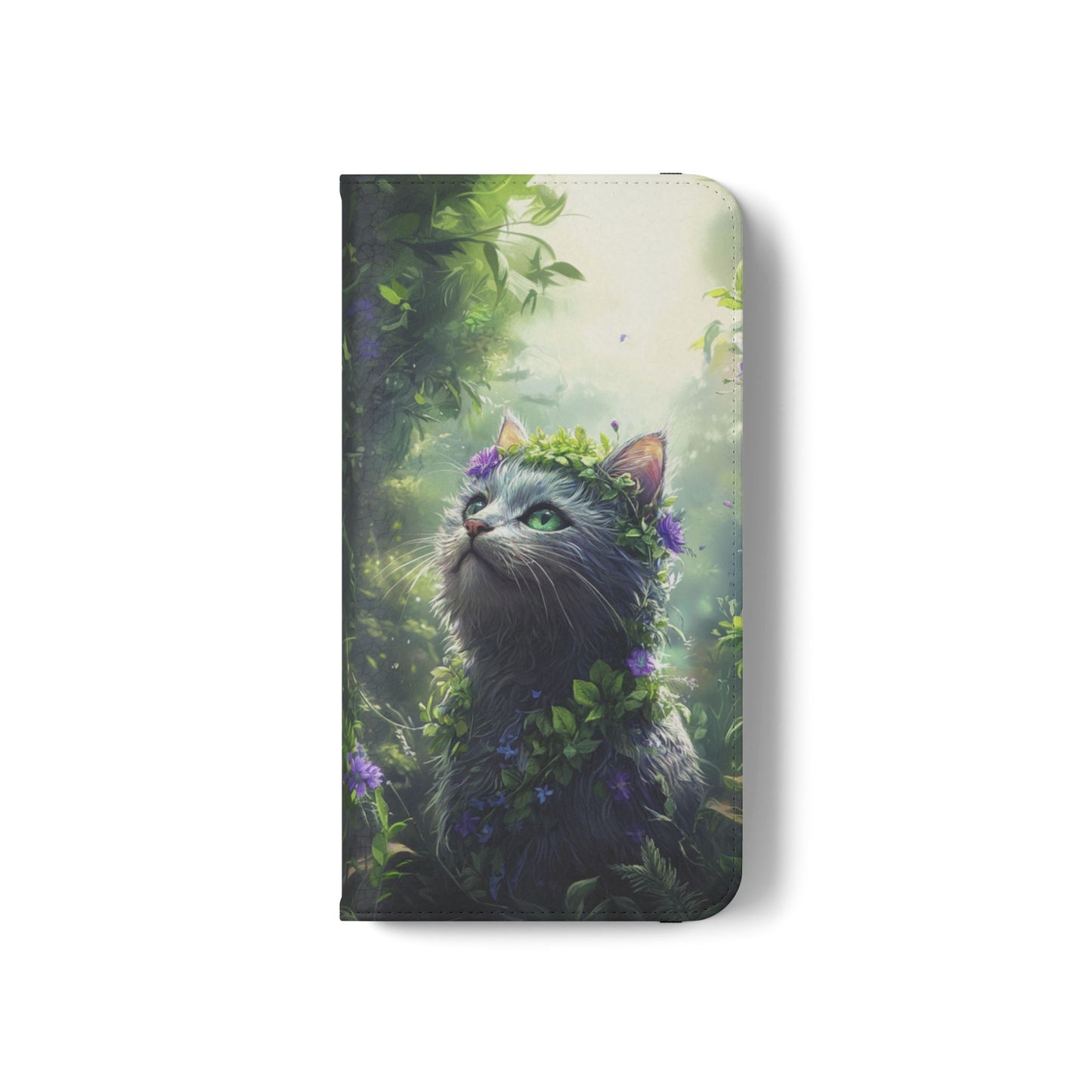 Forest Spirit Cat - Wallet Flip Case