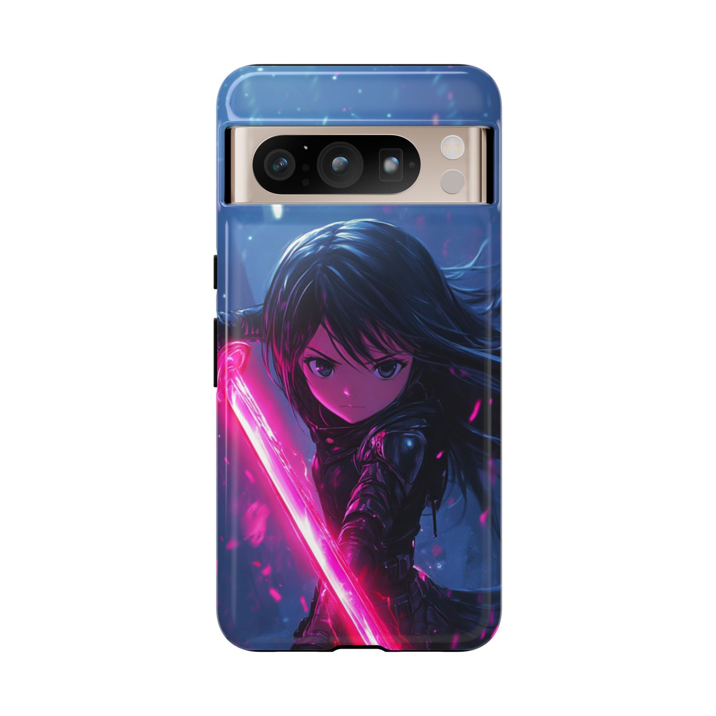 Neon Blade Warrior – Tough Google Pixel Case