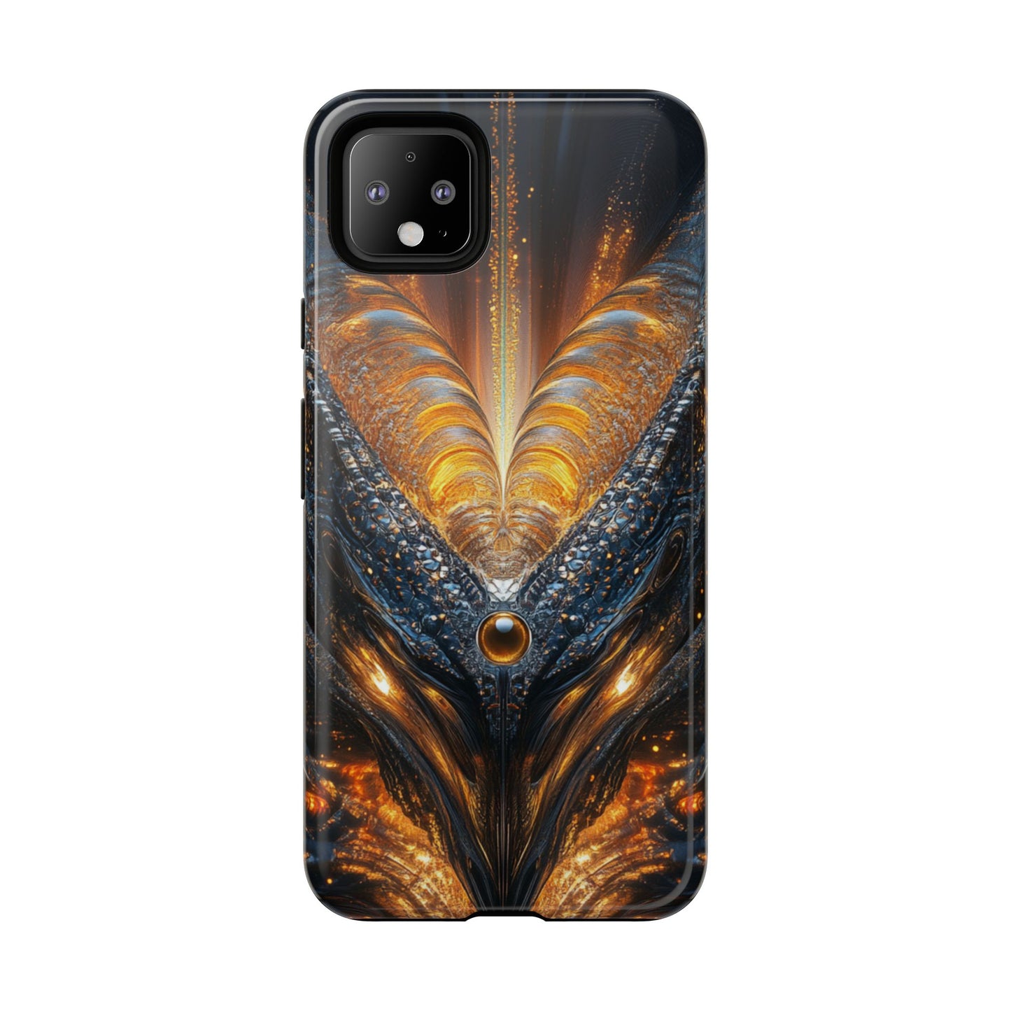 Obsidian Flare Fractal – Tough Google Pixel Case