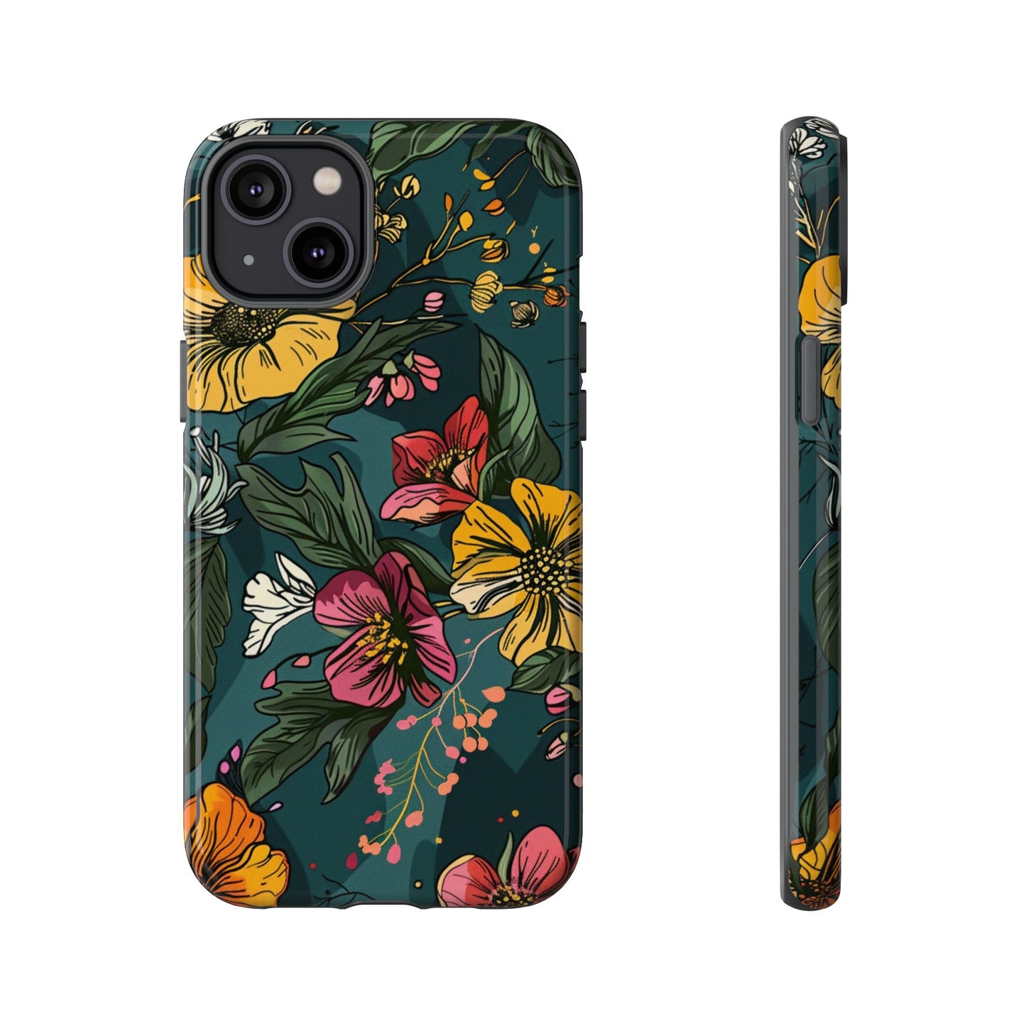 Vintage Floral Bloom – Tough iPhone Case