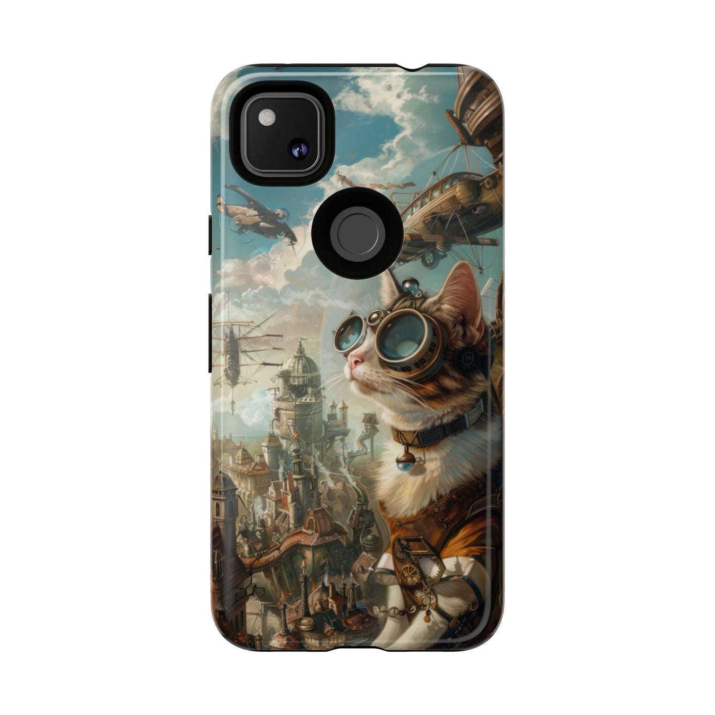 Steampunk Aviator Cat - Tough Google Pixel Case
