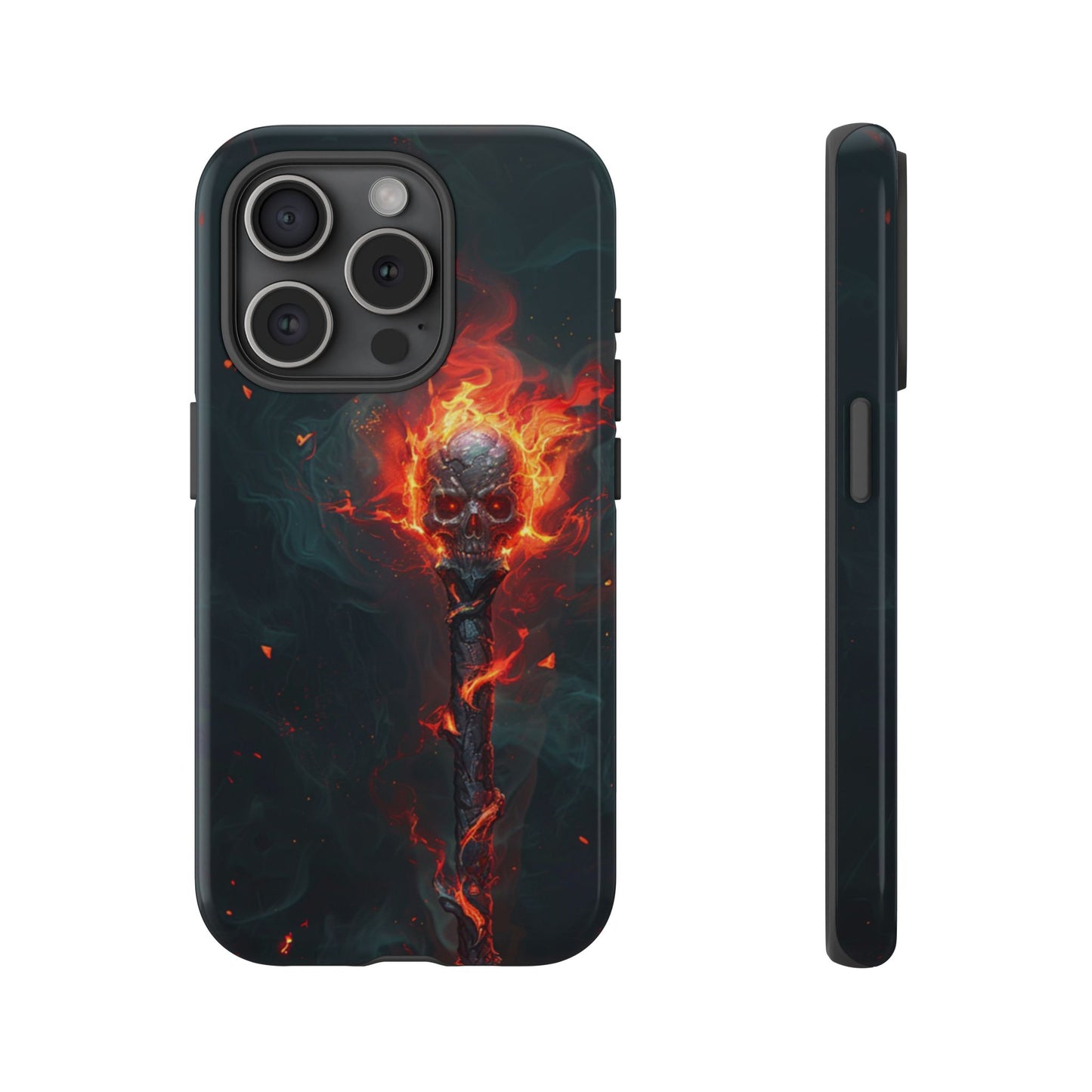 Inferno Skull Staff - Tough iPhone Case