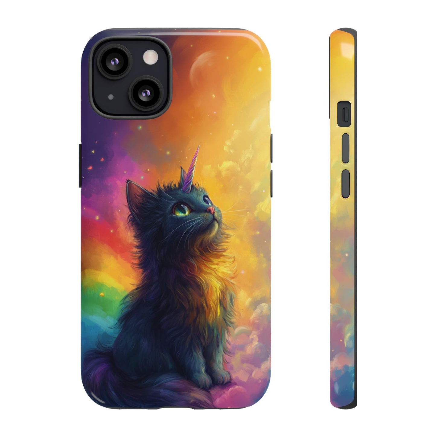 Rainbow Unicorn Cat Phone Case – iPhone, Google Pixel, Samsung Galaxy