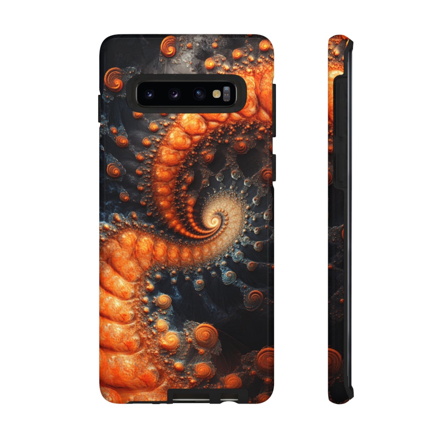 Amber Spiral Fractal – Tough Samsung Galaxy Case