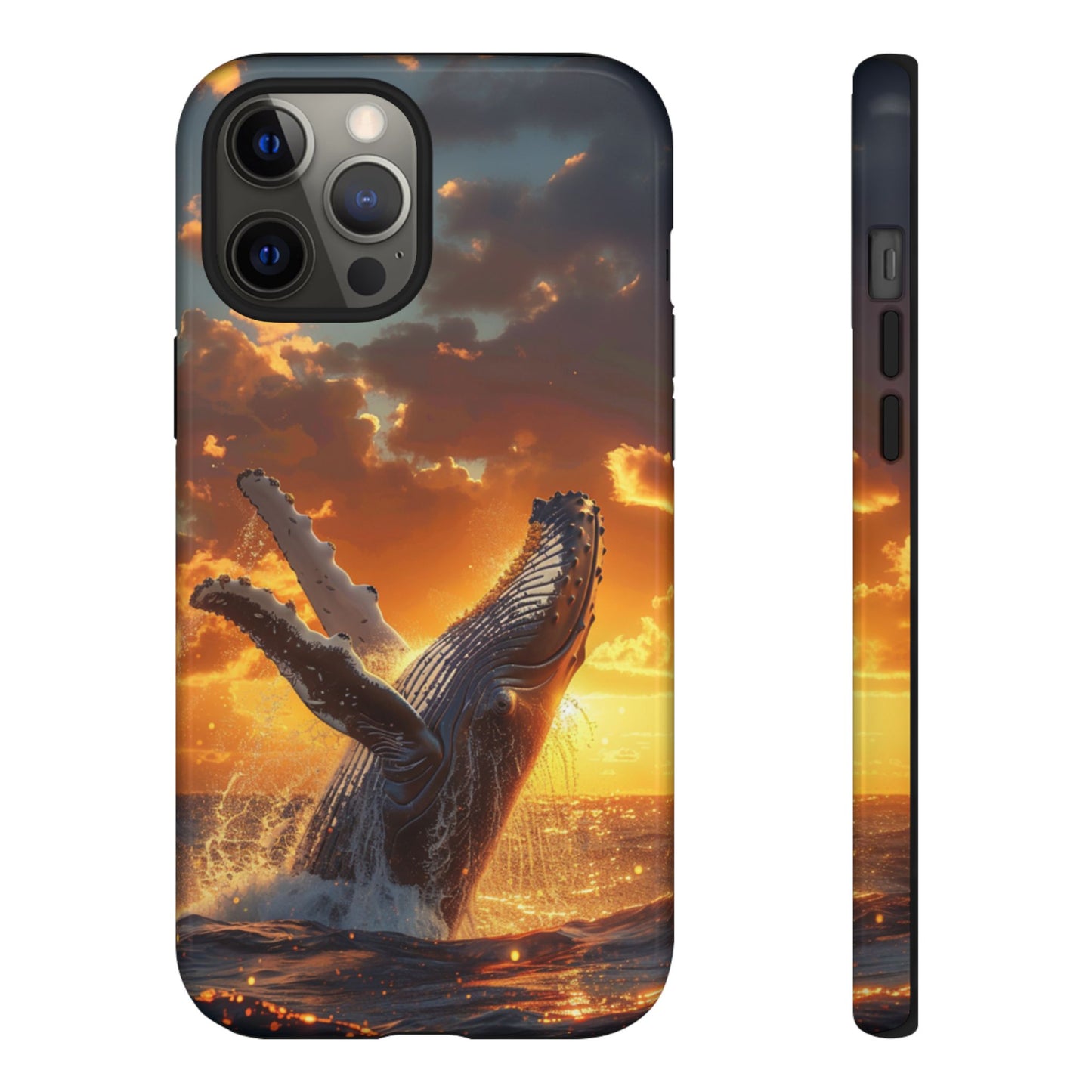 Sunset Breach Whale - Tough iPhone Case