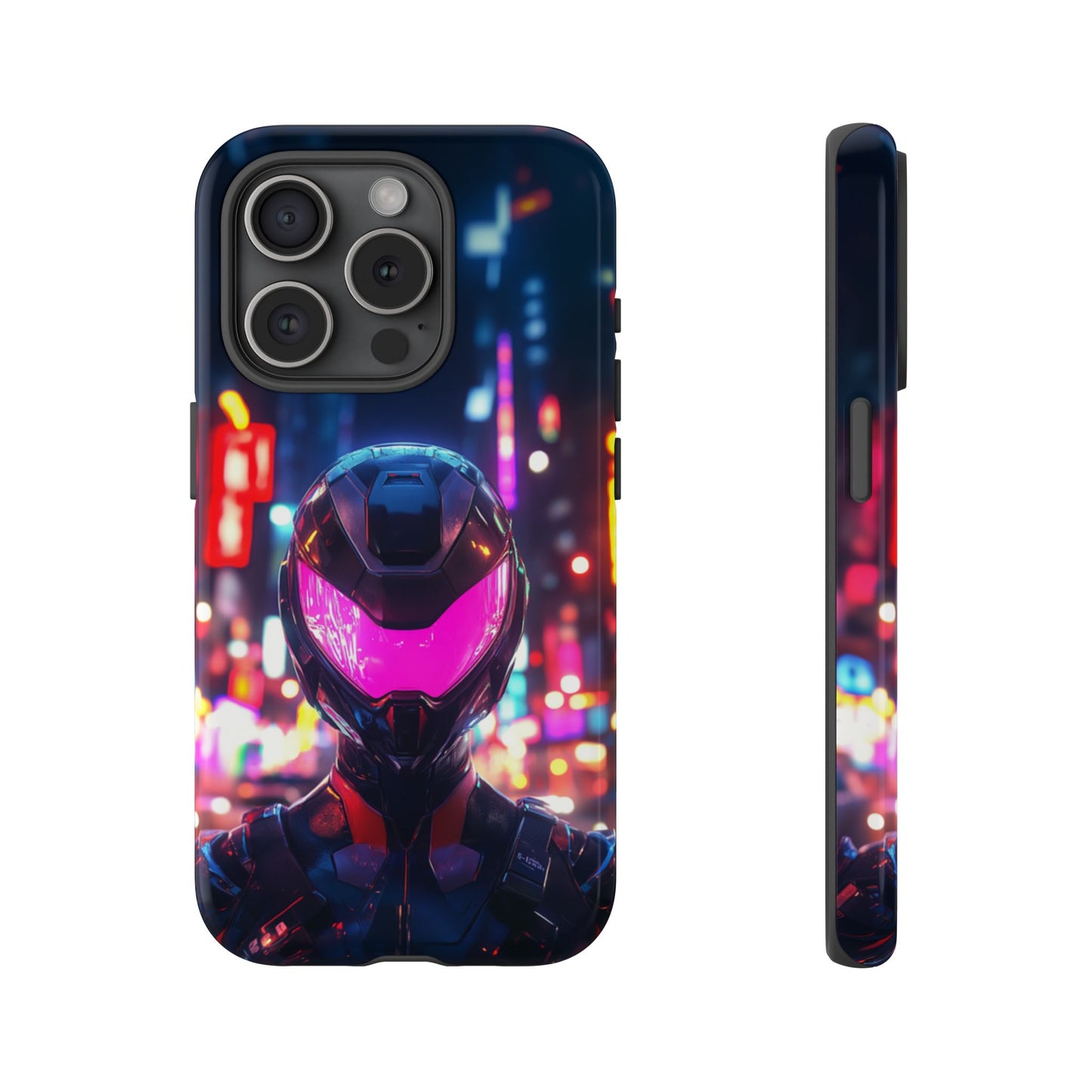 Neon Guardian Warrior – Tough iPhone Case