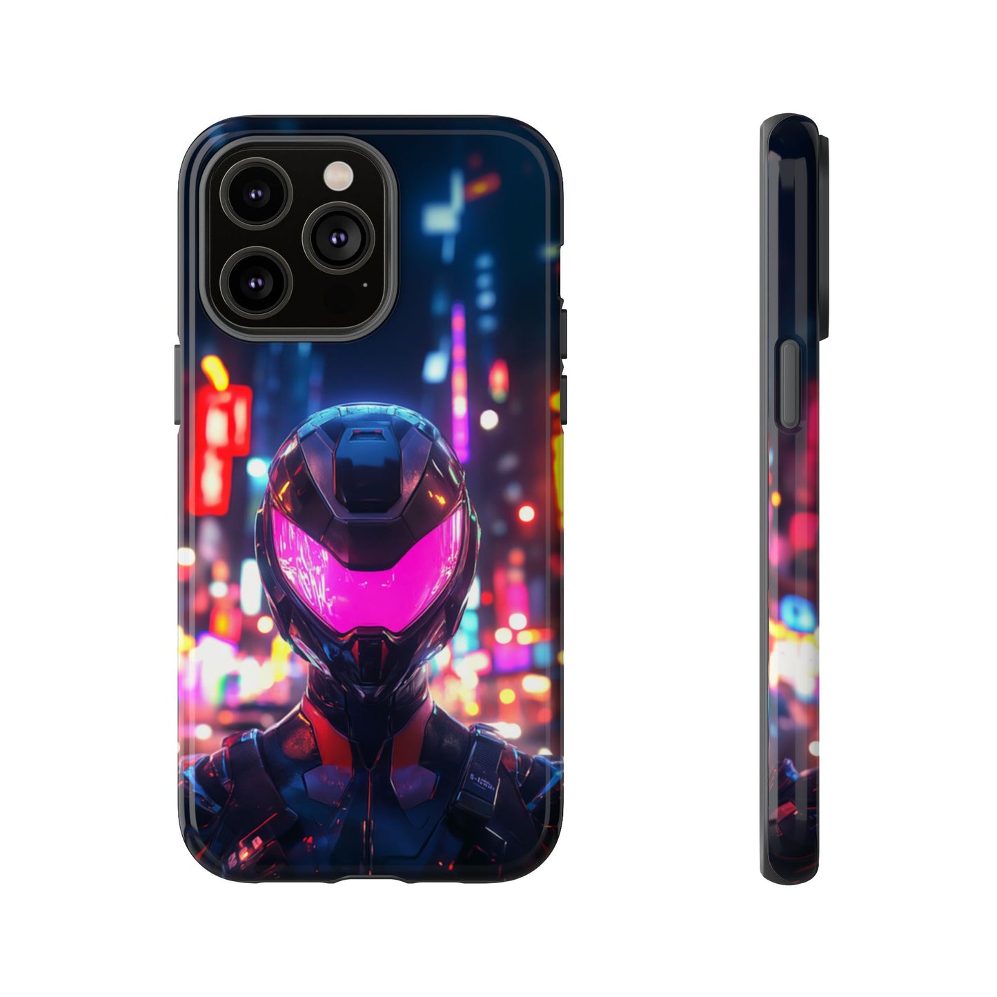 Neon Guardian Warrior – Tough iPhone Case