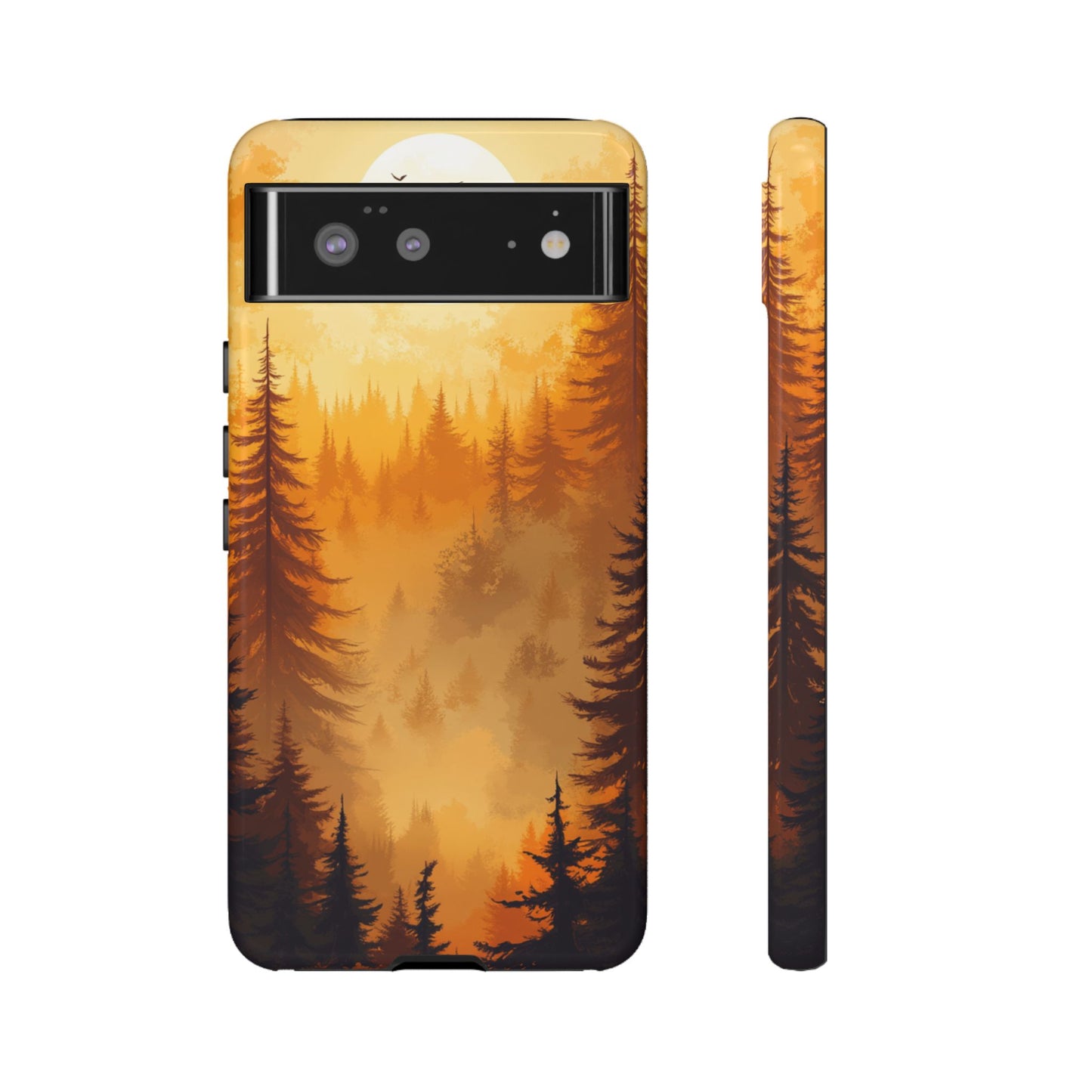 Golden Forest Silhouette – Tough Google Pixel Case