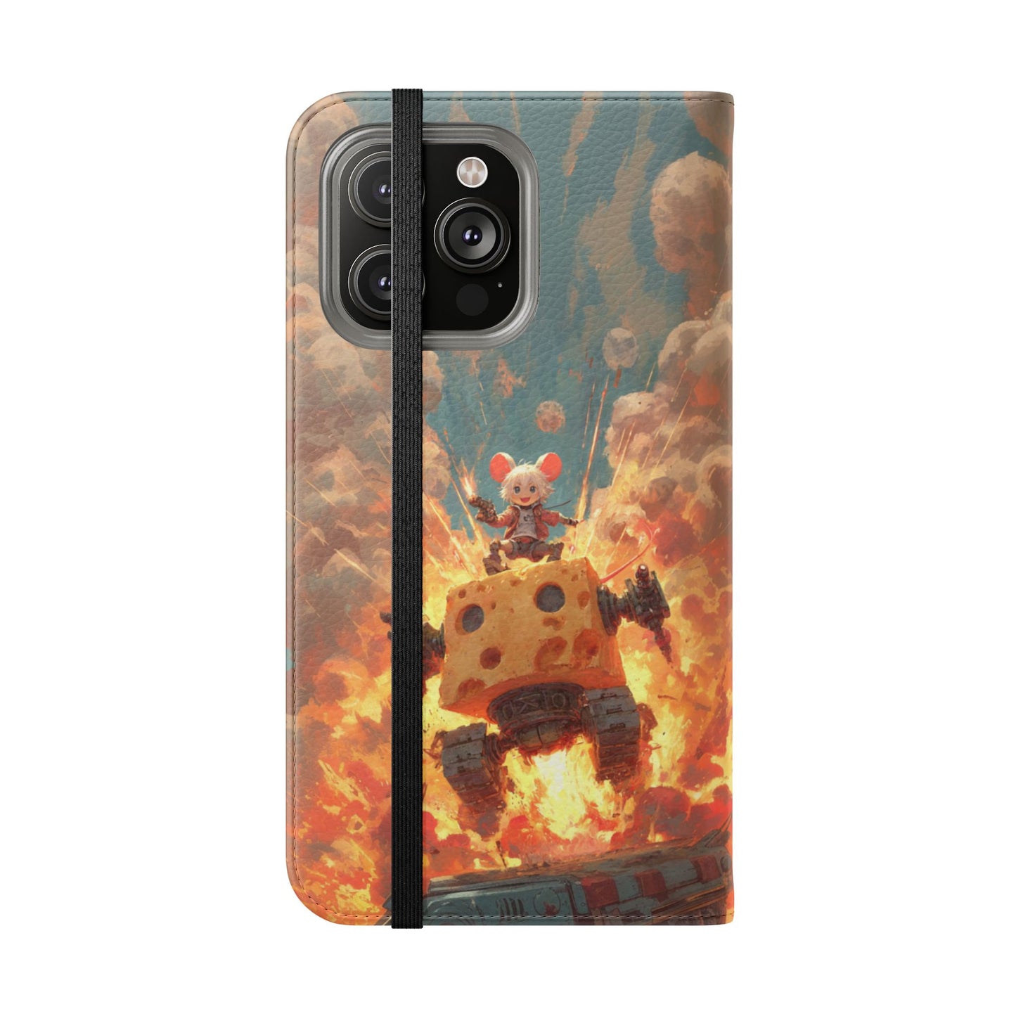 Battle Tank Mouse - Wallet Flip Case