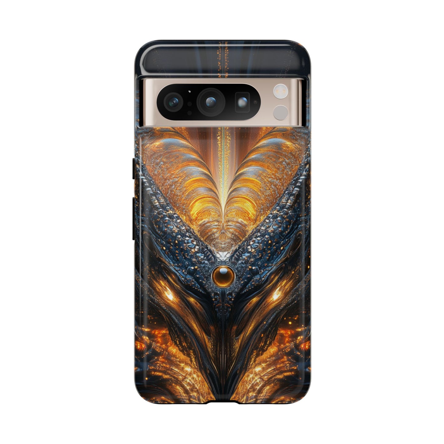 Obsidian Flare Fractal – Tough Google Pixel Case