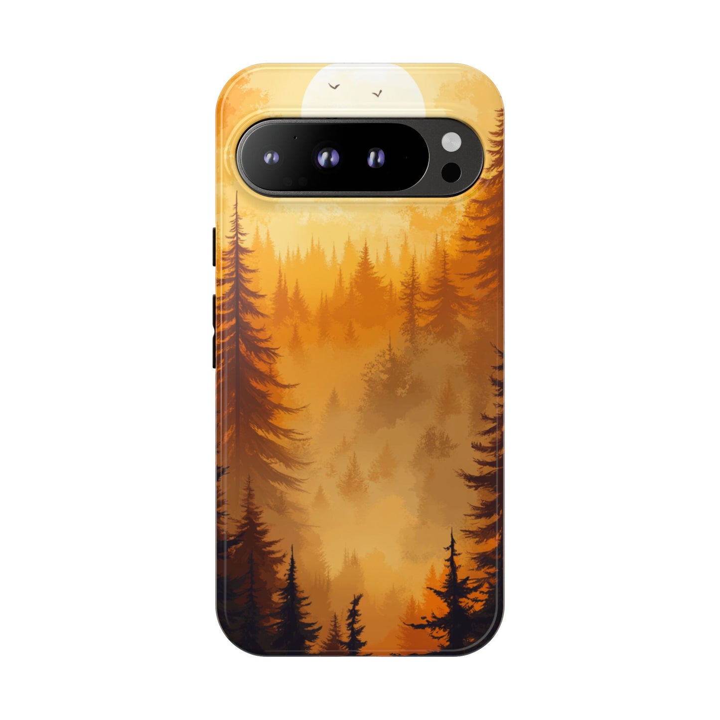 Golden Forest Silhouette – Tough Google Pixel Case