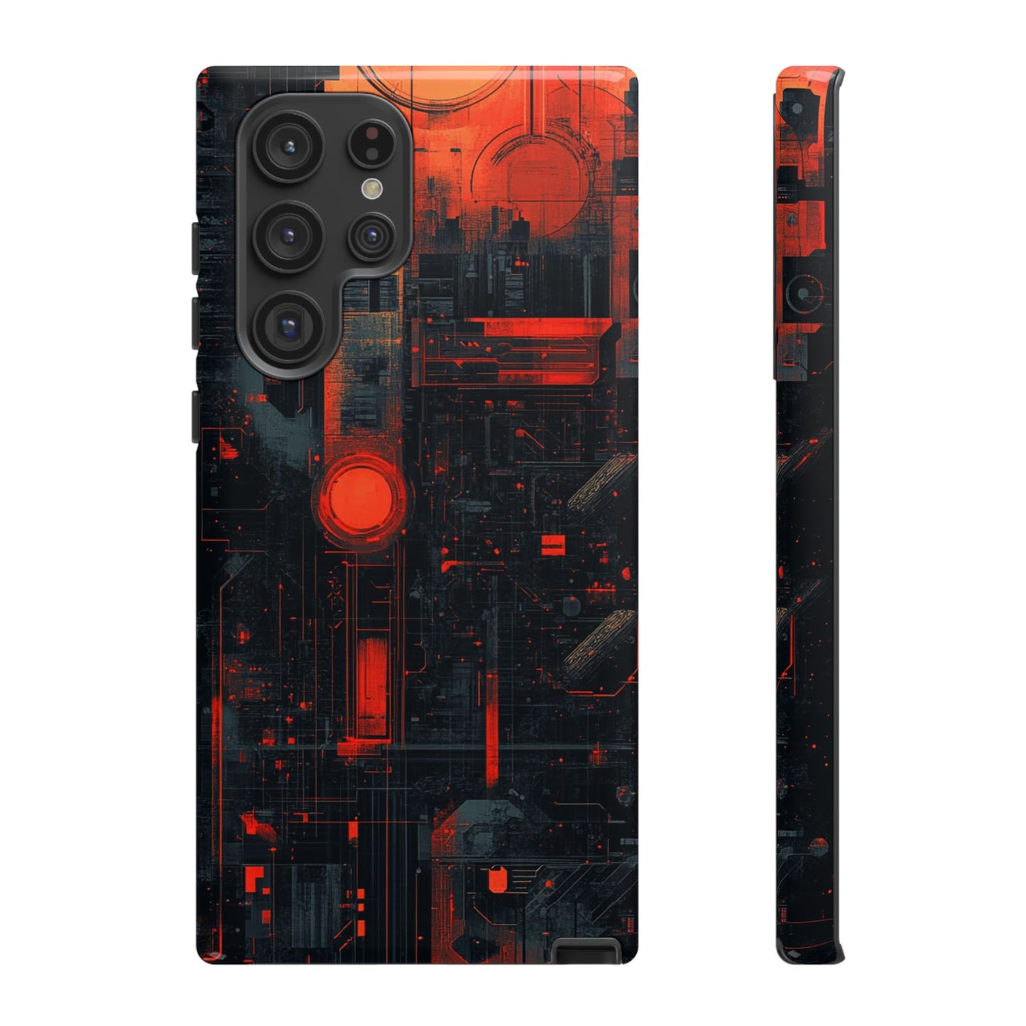 Neon Circuit Matrix – Tough Samsung Galaxy Case