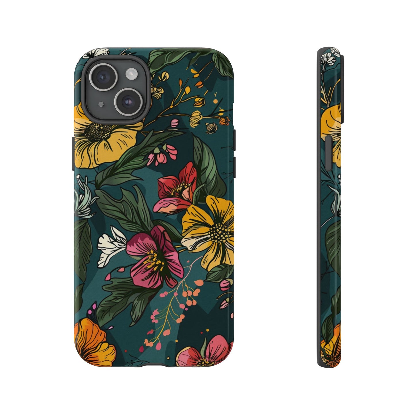 Vintage Floral Bloom – Tough iPhone Case