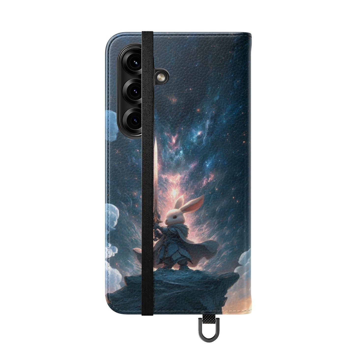 Cosmic Warrior Rabbit - Wallet Flip Case