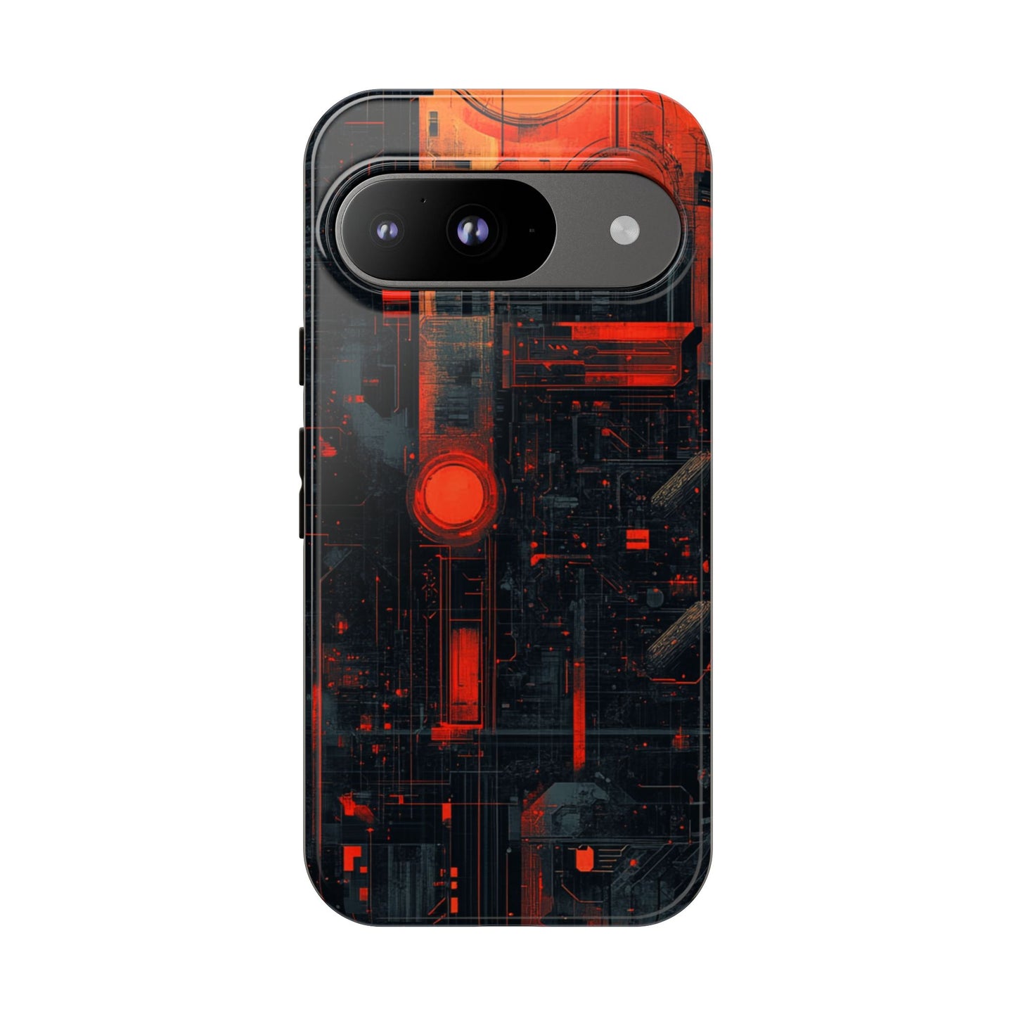 Neon Circuit Matrix – Tough Google Pixel Case