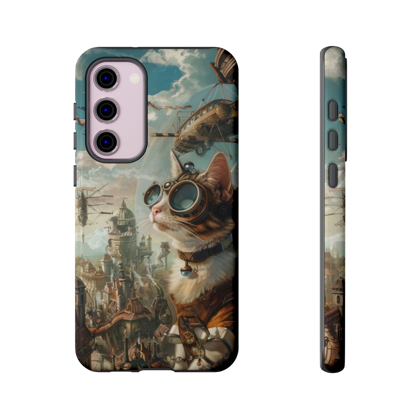 Steampunk Aviator Cat - Tough Samsung Galaxy Case
