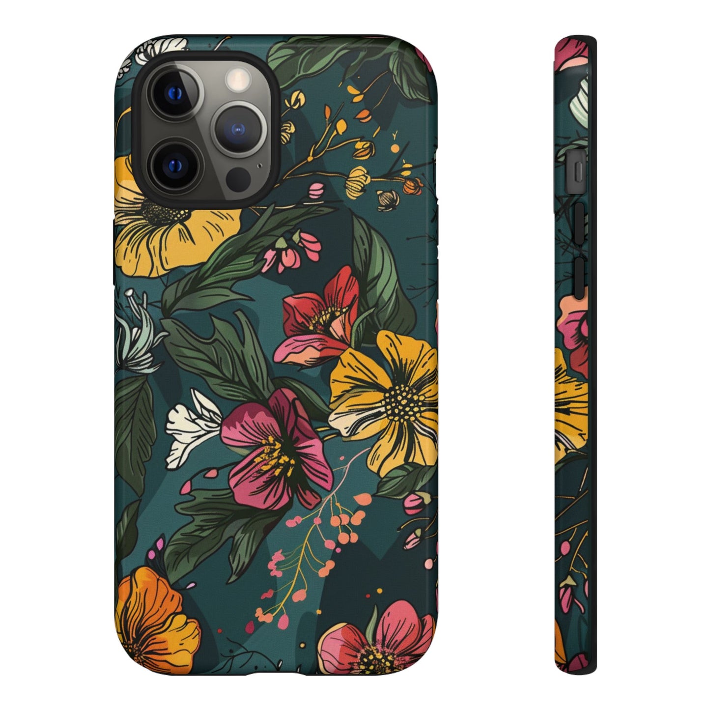 Vintage Floral Bloom – Tough iPhone Case