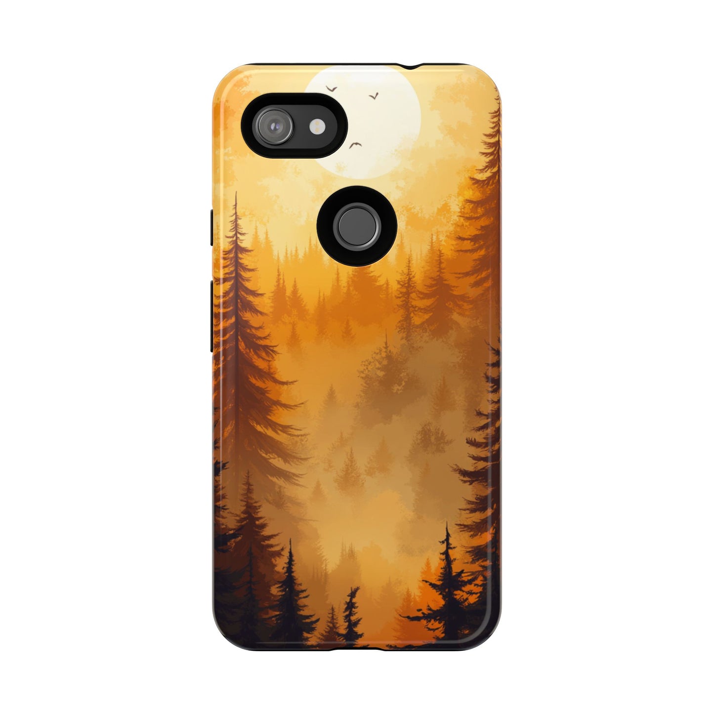 Golden Forest Silhouette – Tough Google Pixel Case