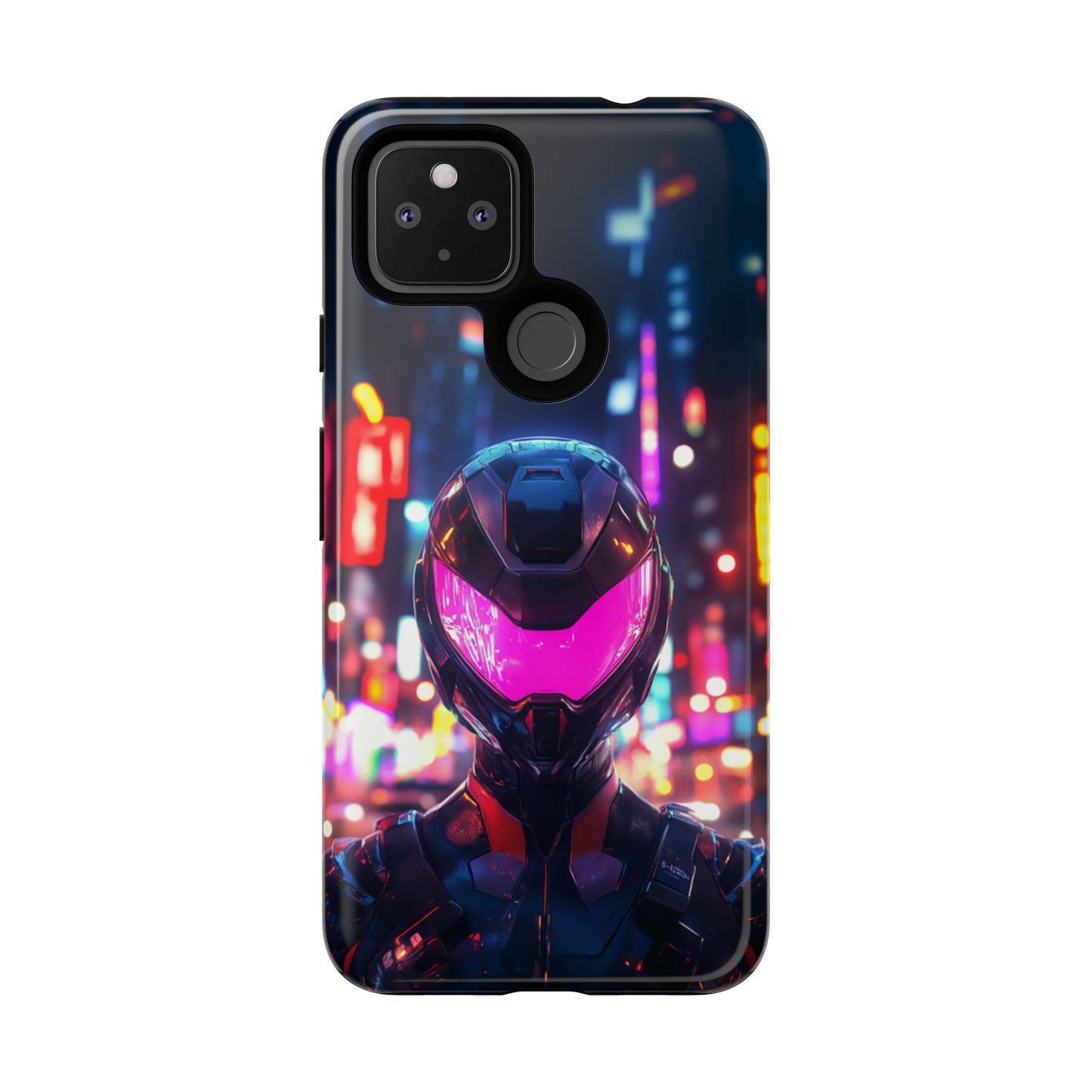Neon Guardian Warrior – Tough Google Pixel Case