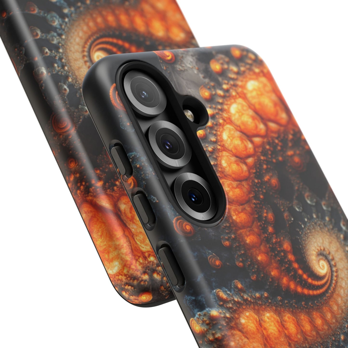 Amber Spiral Fractal – Tough Samsung Galaxy Case