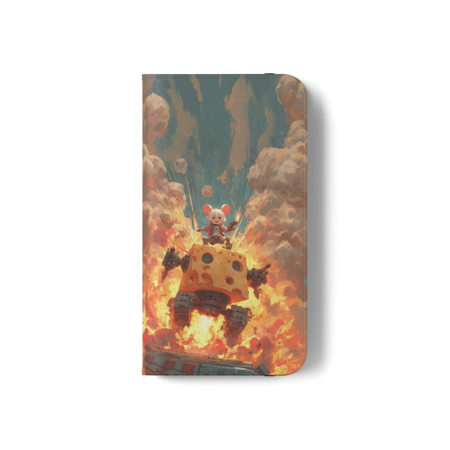 Battle Tank Mouse - Wallet Flip Case