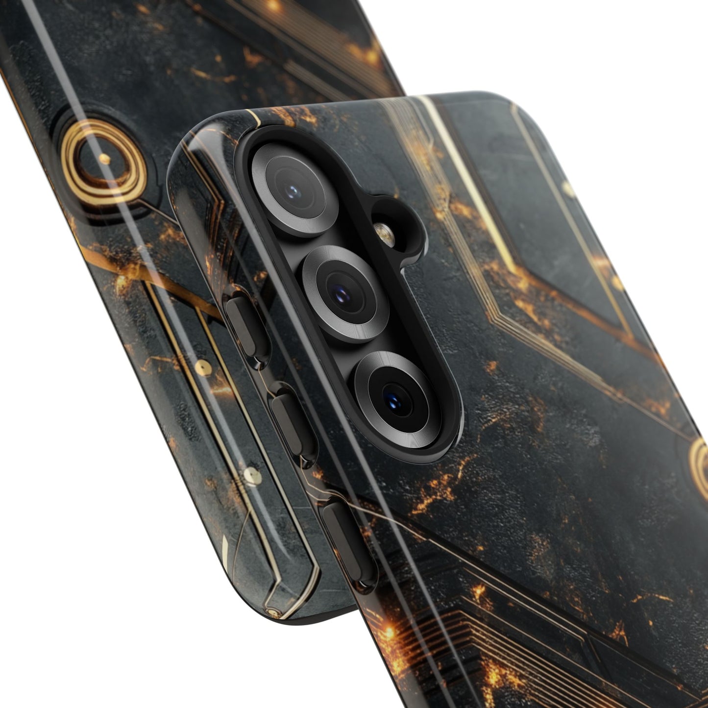 Obsidian Ember Circuit – Tough Samsung Galaxy Case