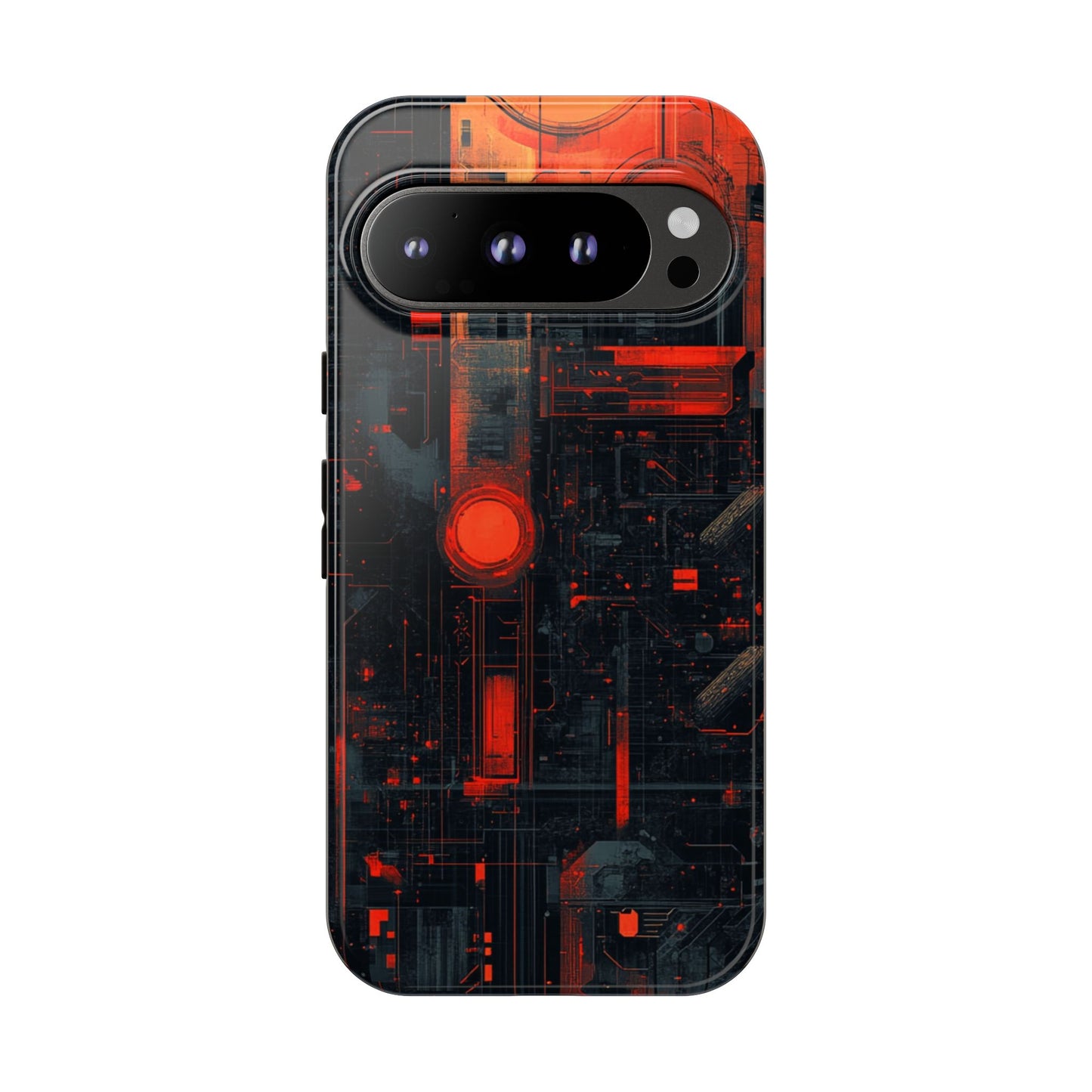 Neon Circuit Matrix – Tough Google Pixel Case