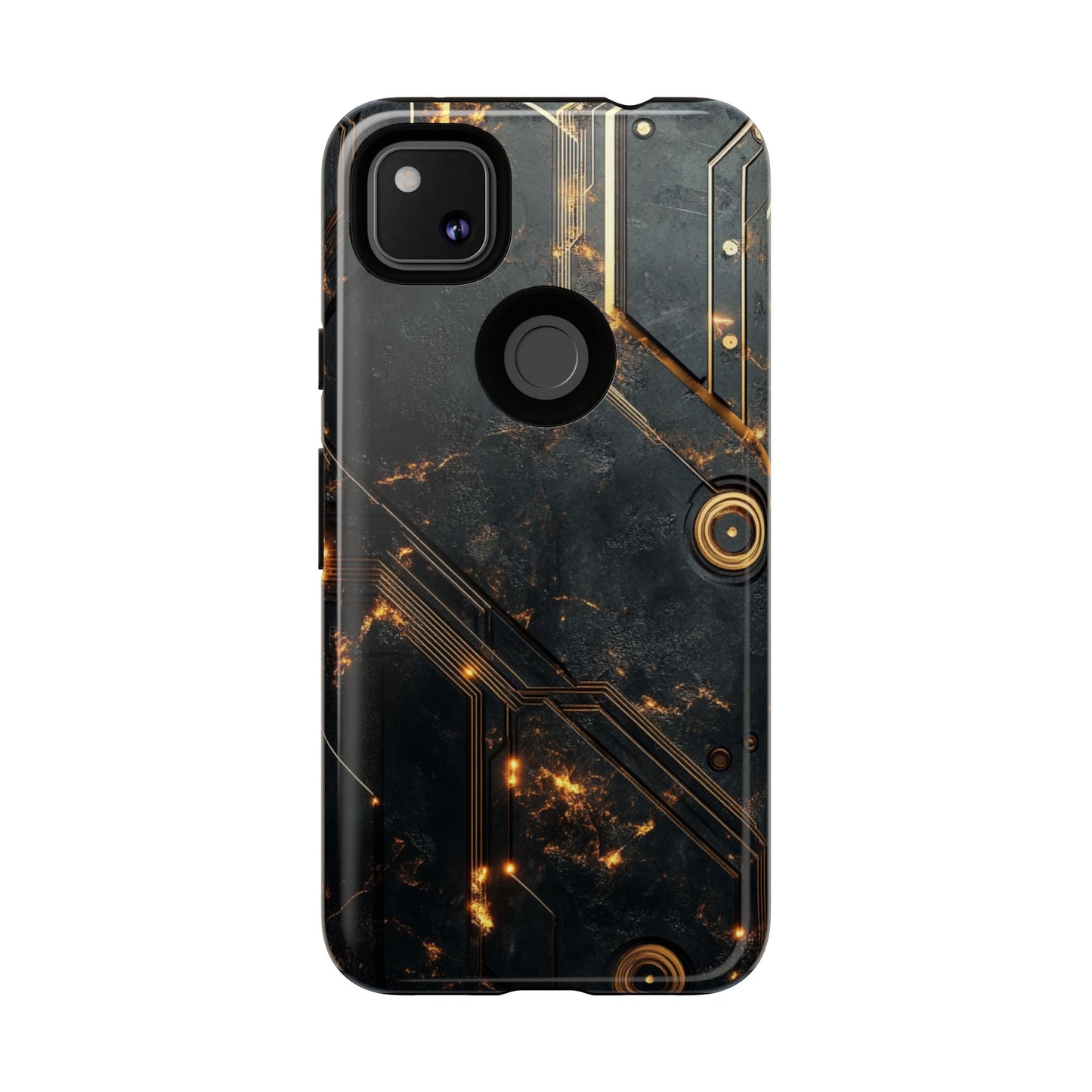Obsidian Ember Circuit – Tough Google Pixel Case