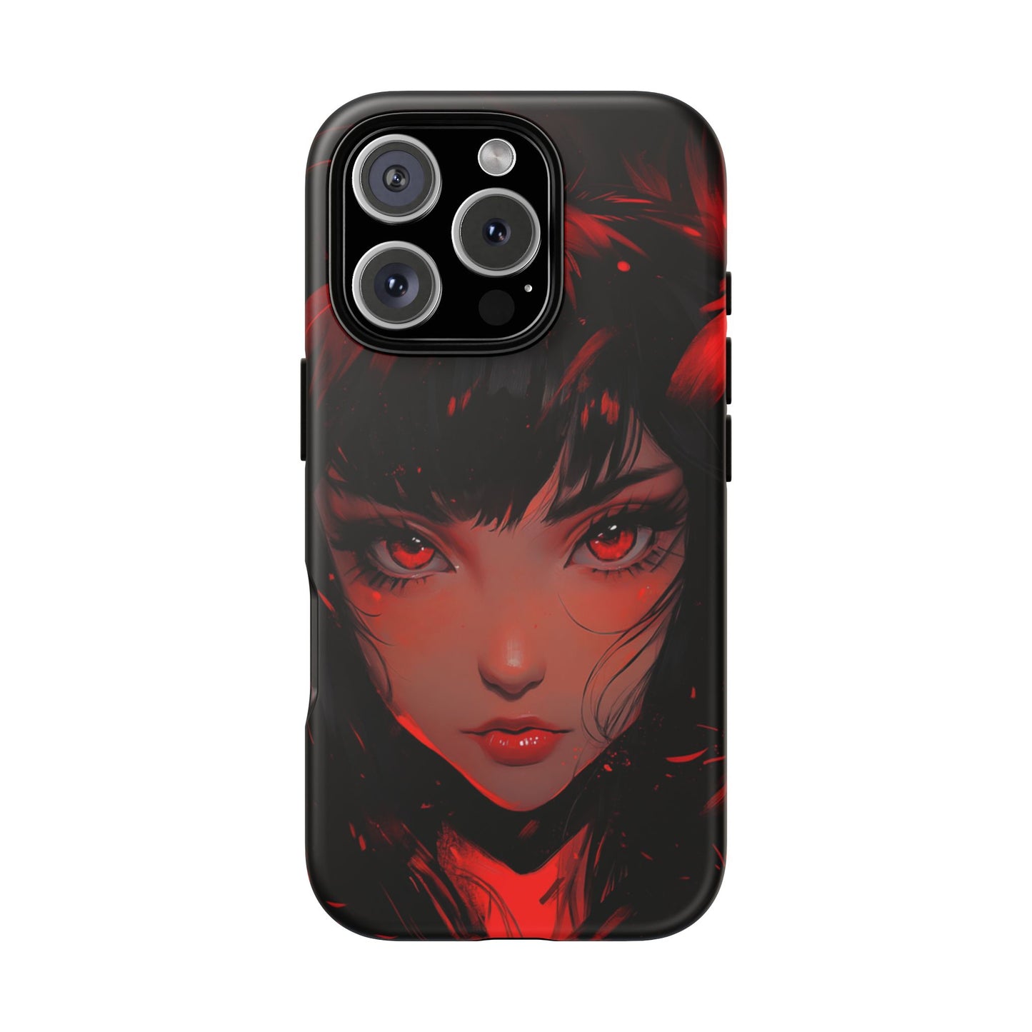 Fiery Gaze Anime Phone Case – iPhone, Google Pixel, Samsung Galaxy