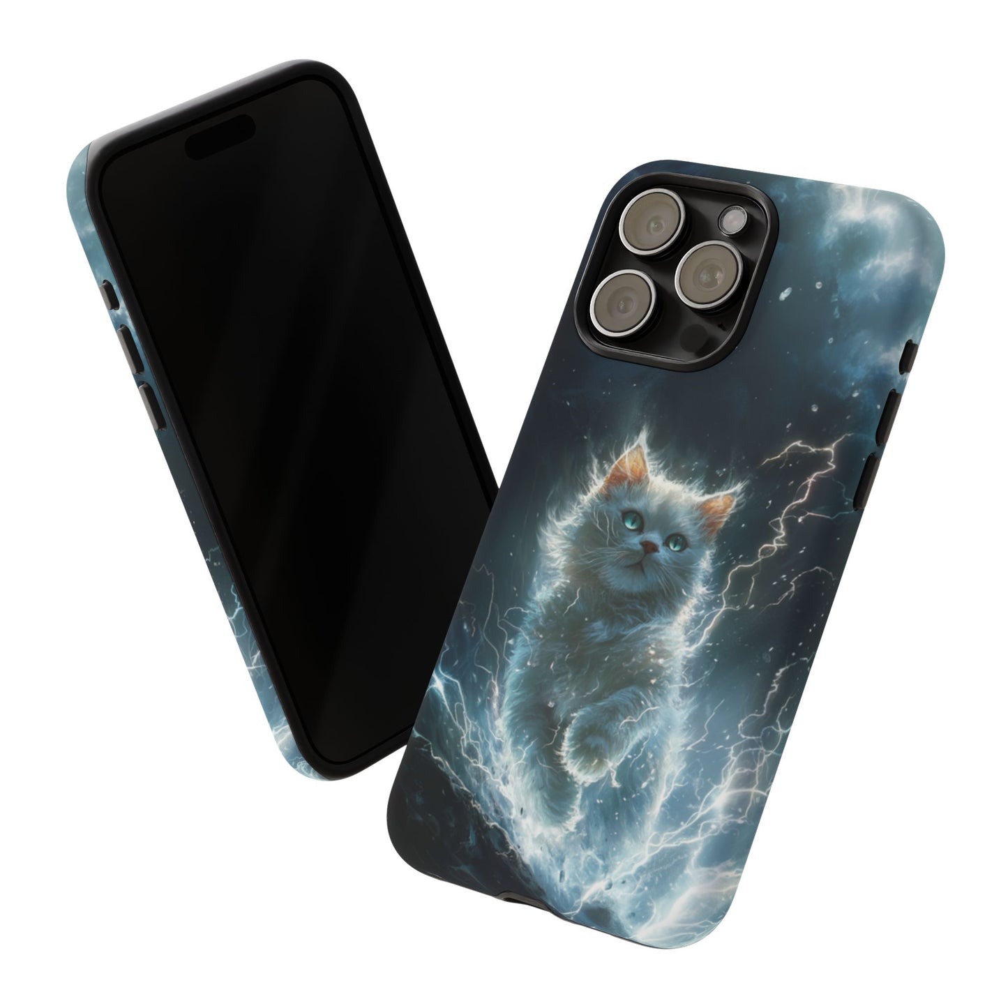 Lightning Fantasy Cat Phone Case – iPhone, Google Pixel, Samsung Galaxy