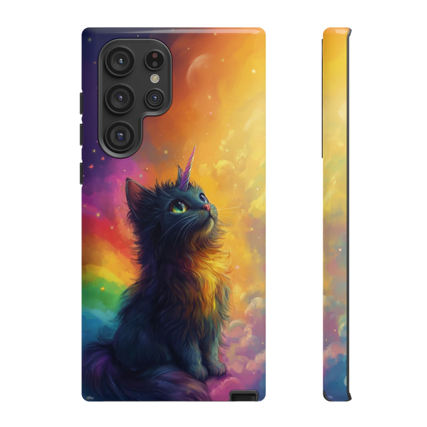Rainbow Unicorn Cat Phone Case – iPhone, Google Pixel, Samsung Galaxy