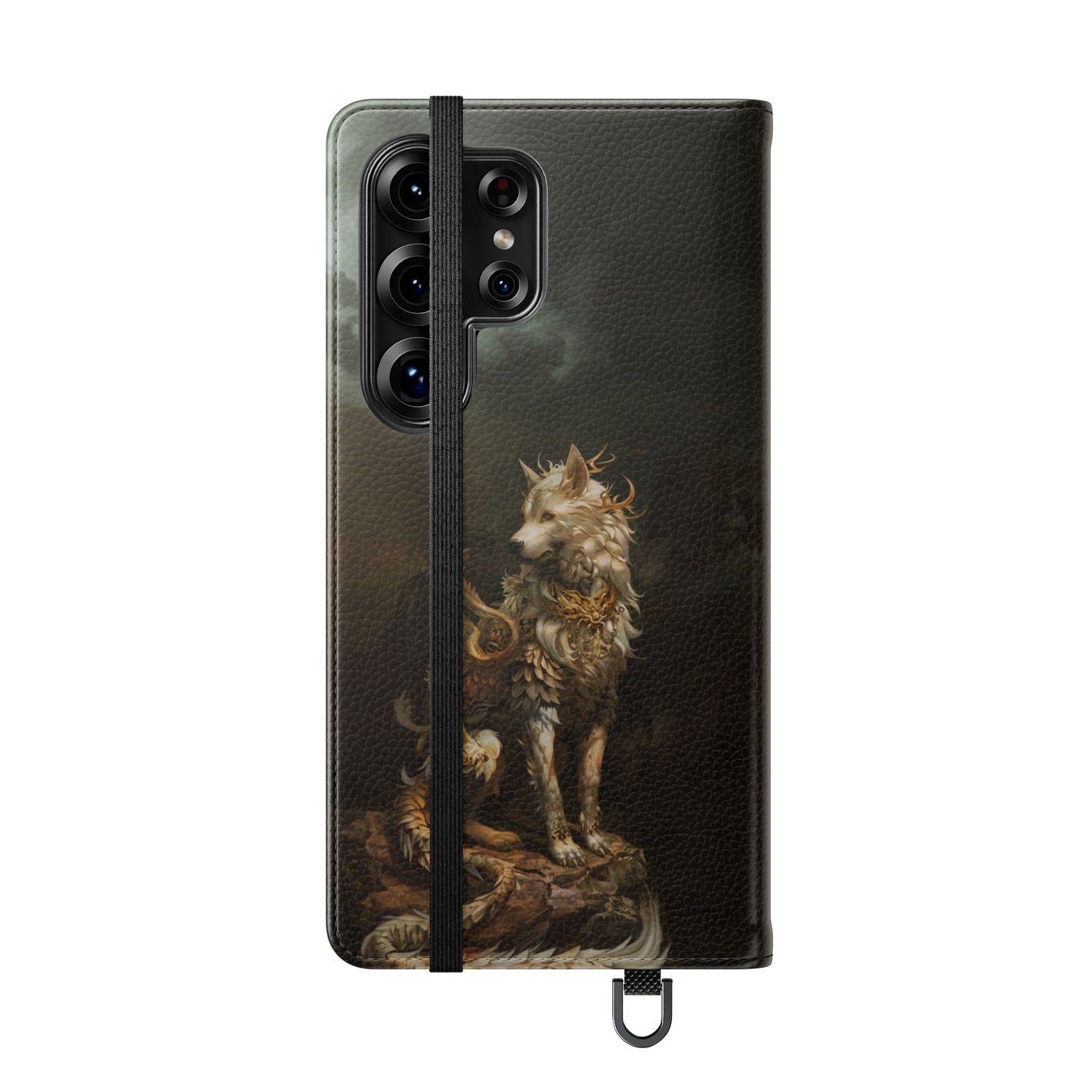 Antlered Wolf Guardian - Wallet Flip Case