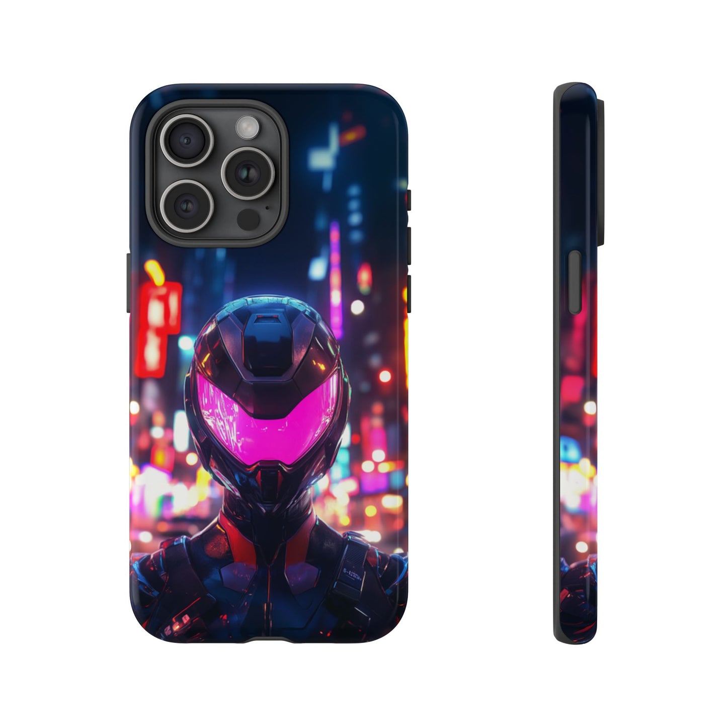 Neon Guardian Warrior – Tough iPhone Case