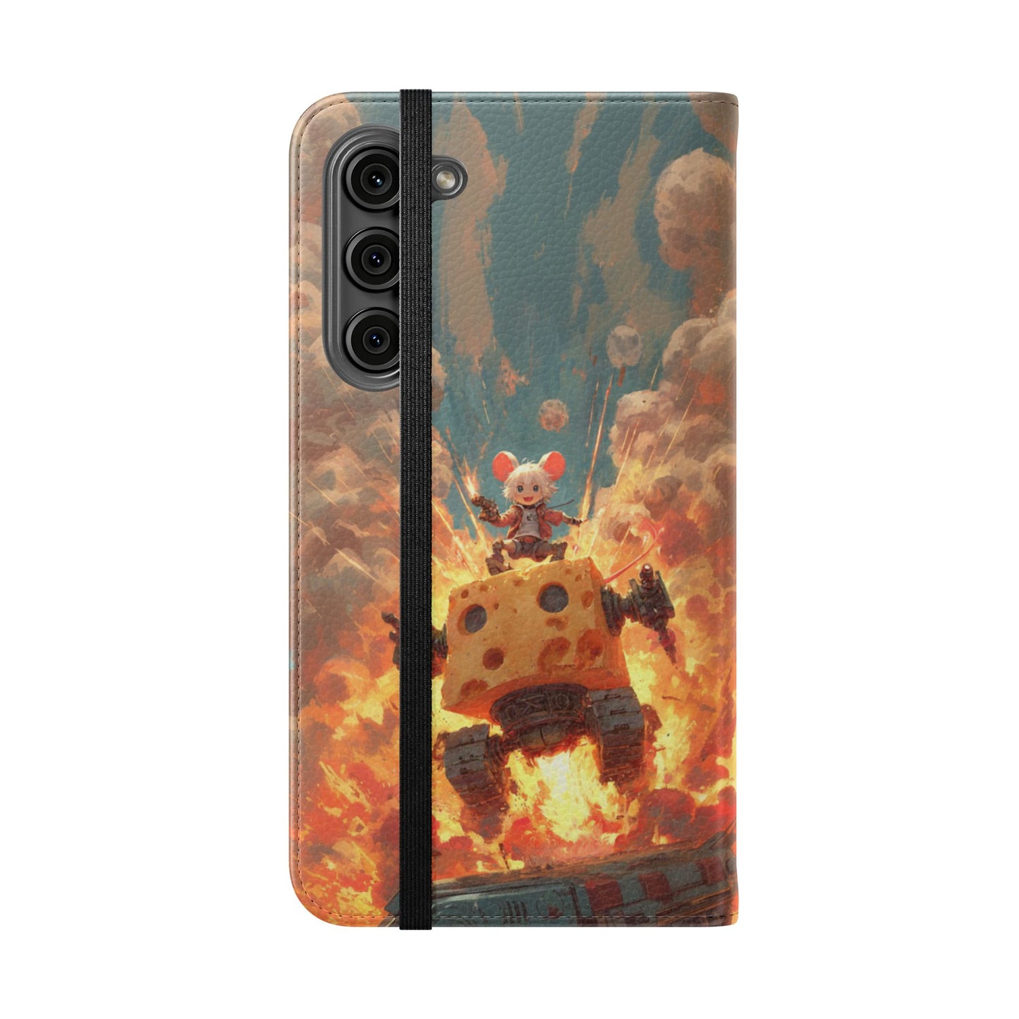 Battle Tank Mouse - Wallet Flip Case