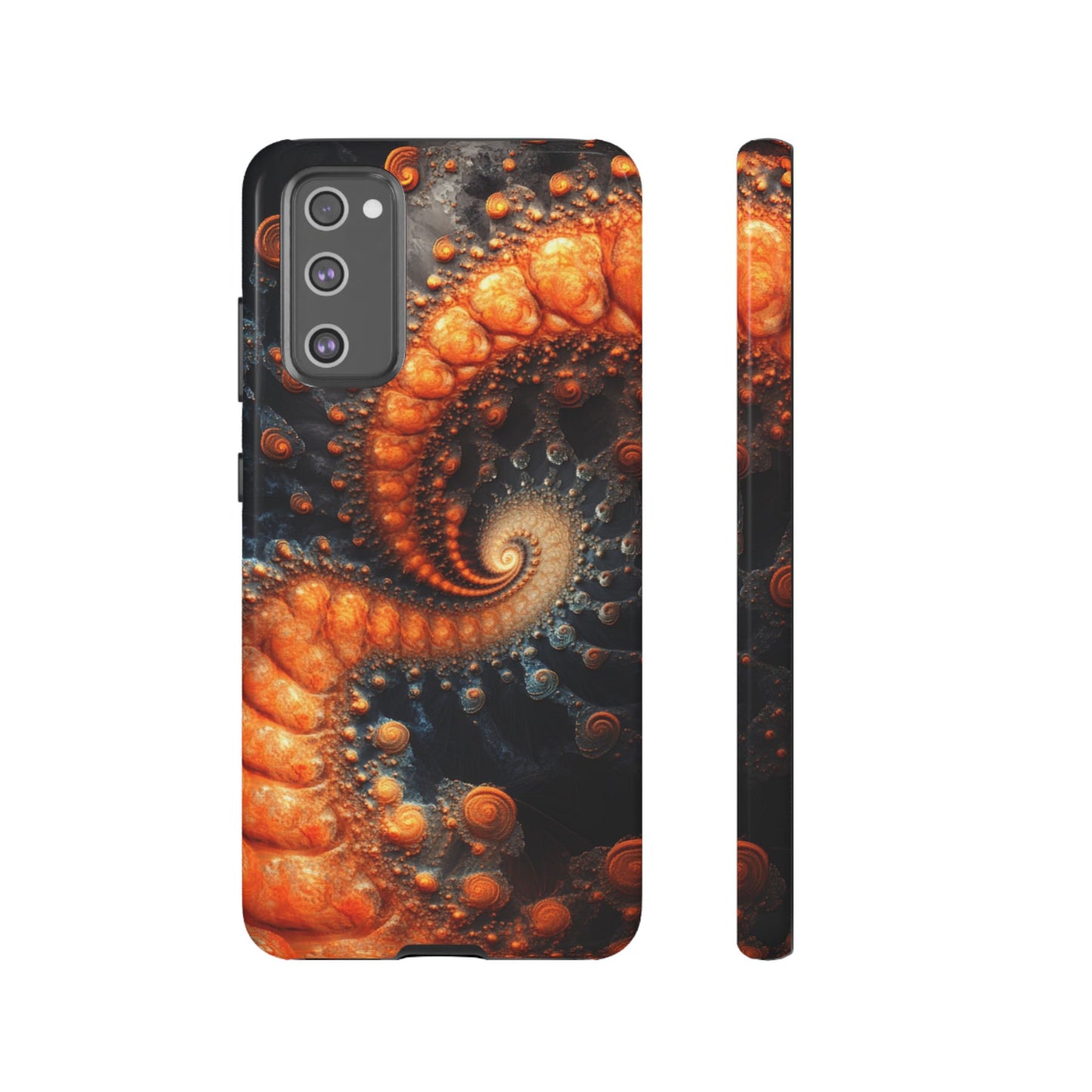 Amber Spiral Fractal – Tough Samsung Galaxy Case