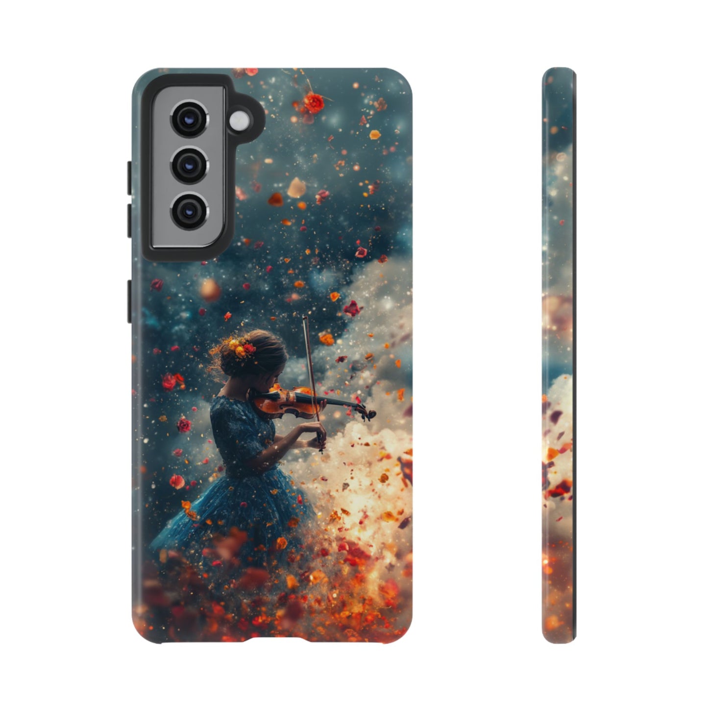 Petal Breeze Violinist Phone Case - iPhone, Google Pixel, Samsung Galaxy