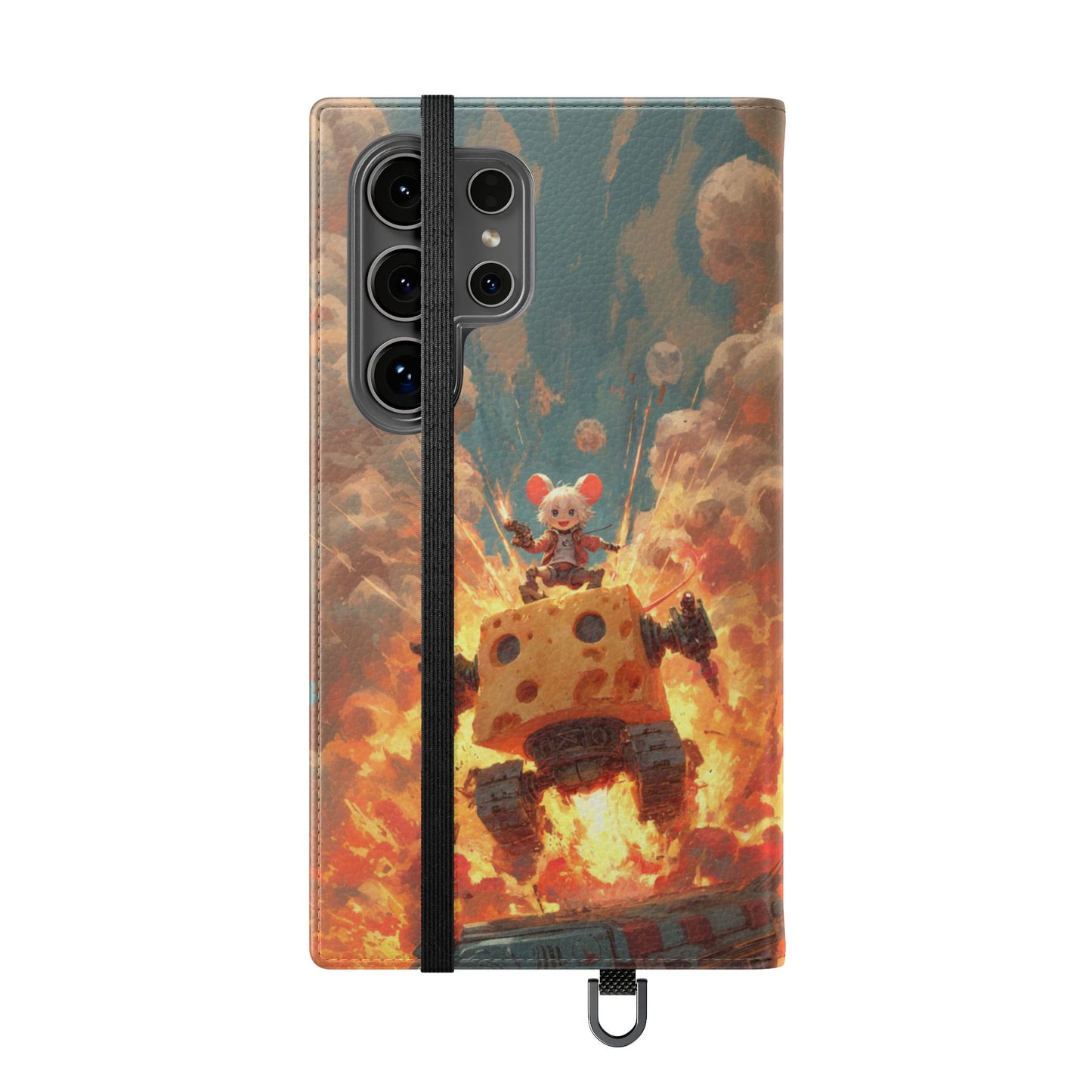 Battle Tank Mouse - Wallet Flip Case