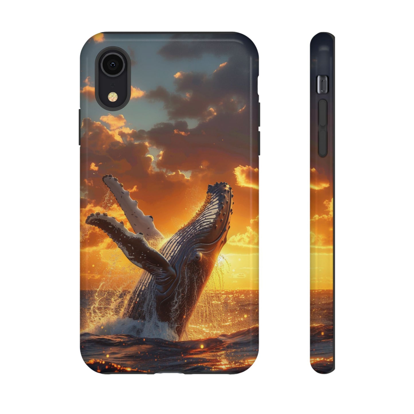 Sunset Breach Whale - Tough iPhone Case