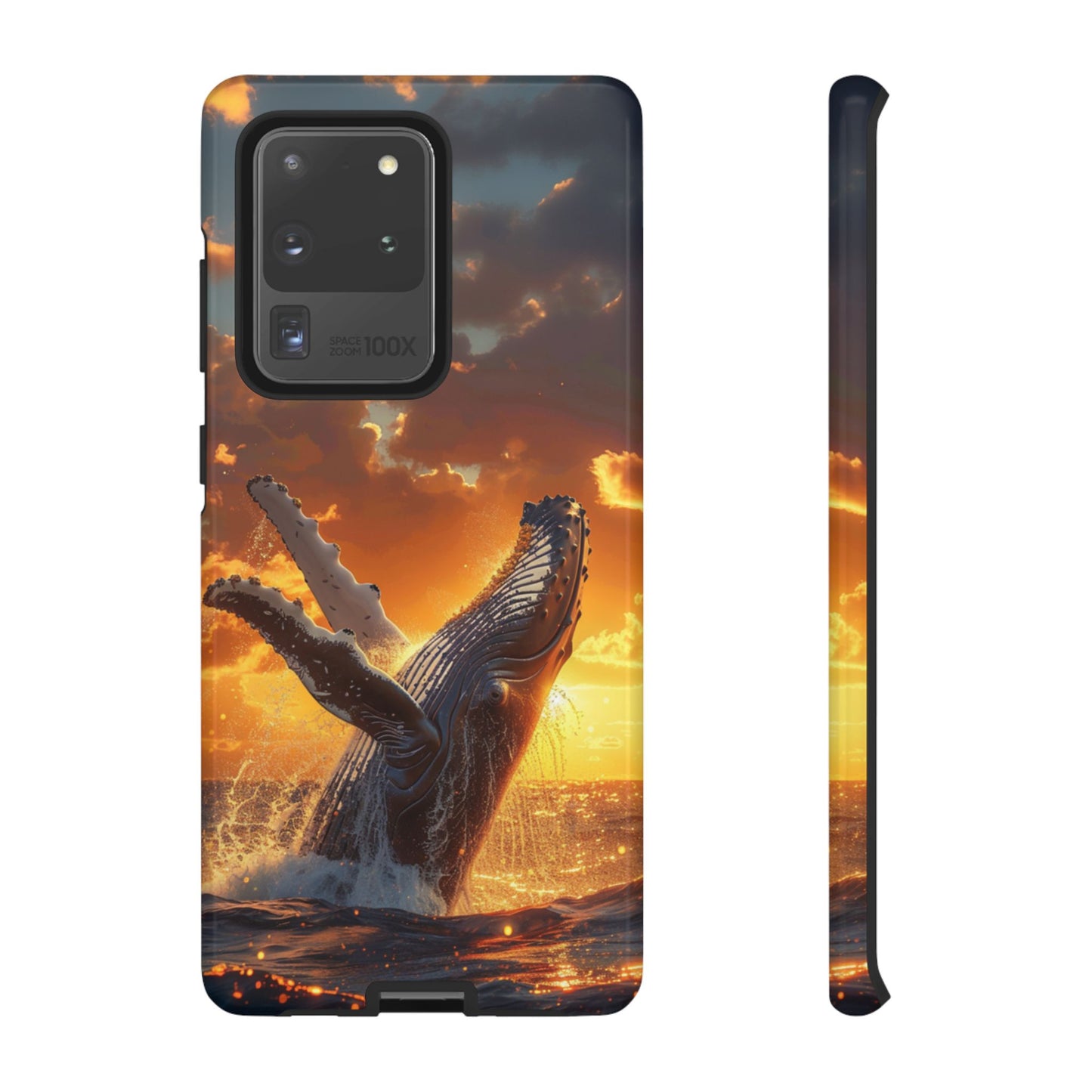 Sunset Breach Whale - Tough Samsung Galaxy Case
