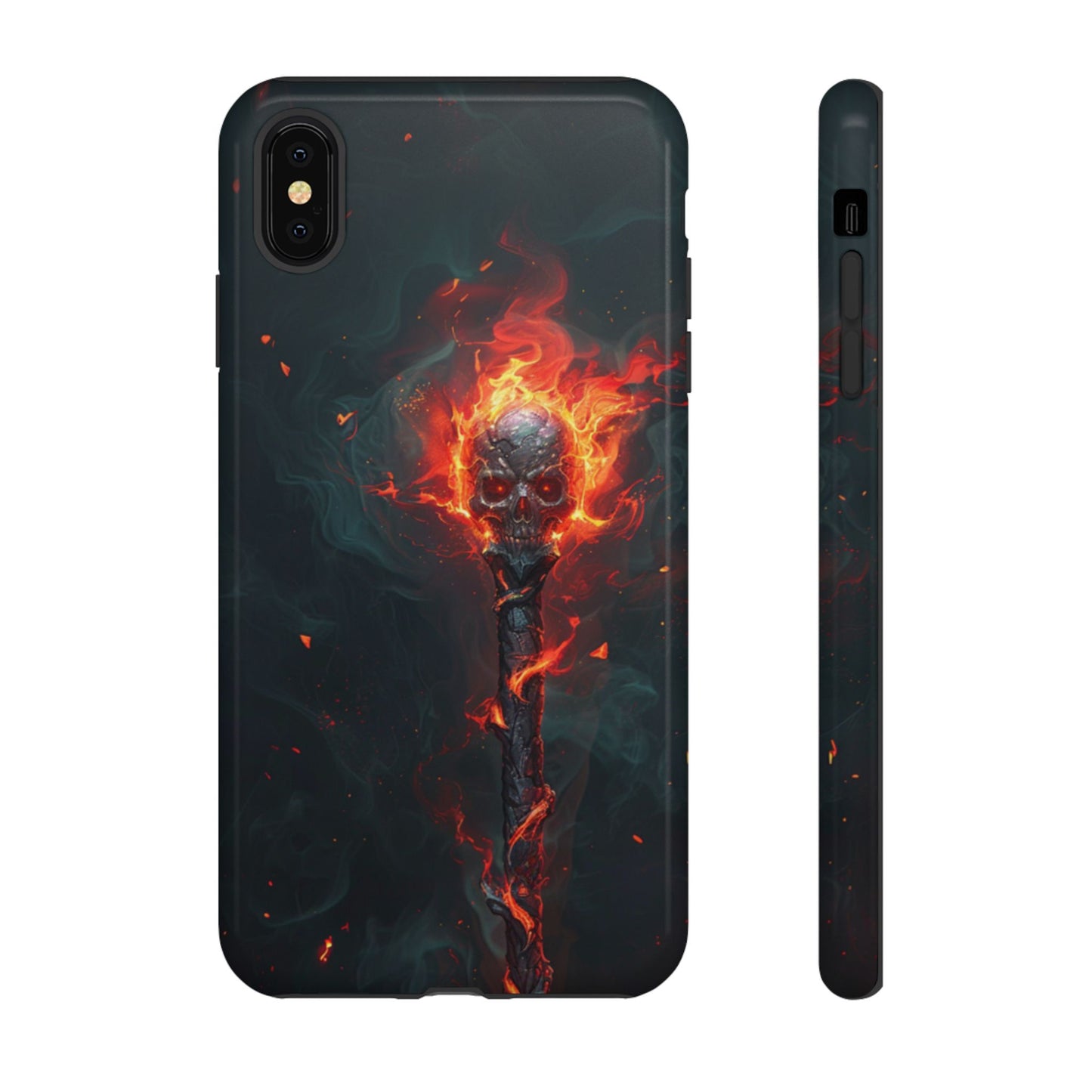 Inferno Skull Staff - Tough iPhone Case