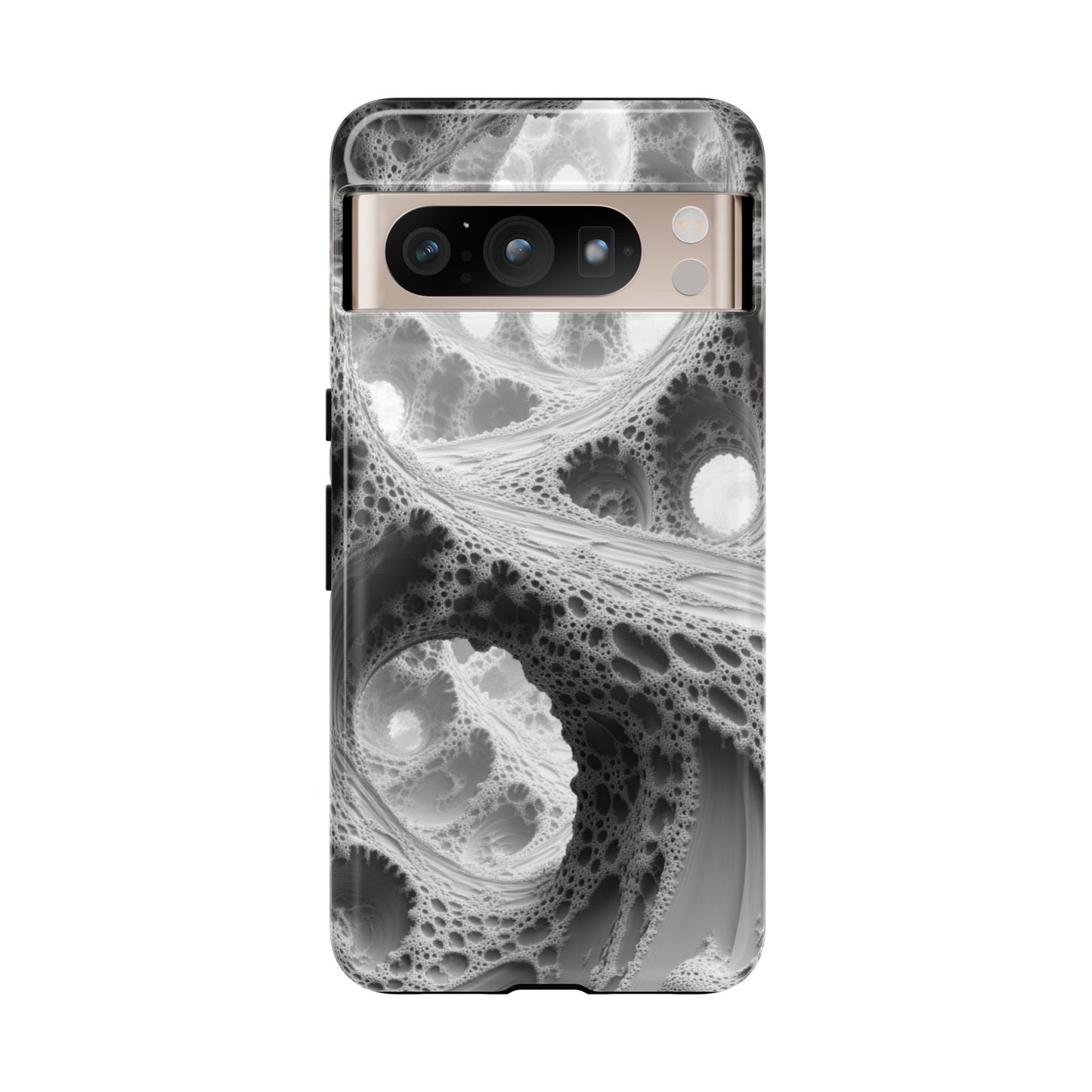 Monochrome Fractal – Tough Google Pixel Case