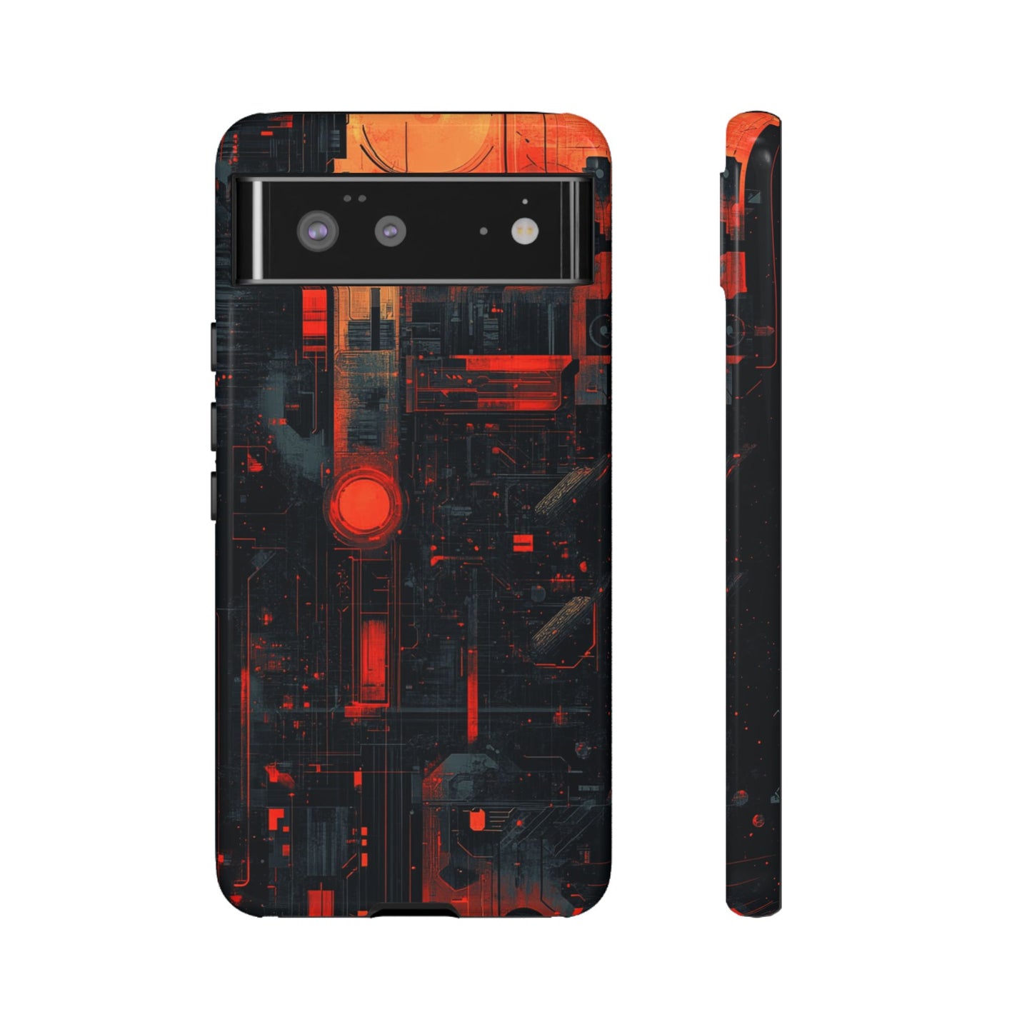 Neon Circuit Matrix – Tough Google Pixel Case
