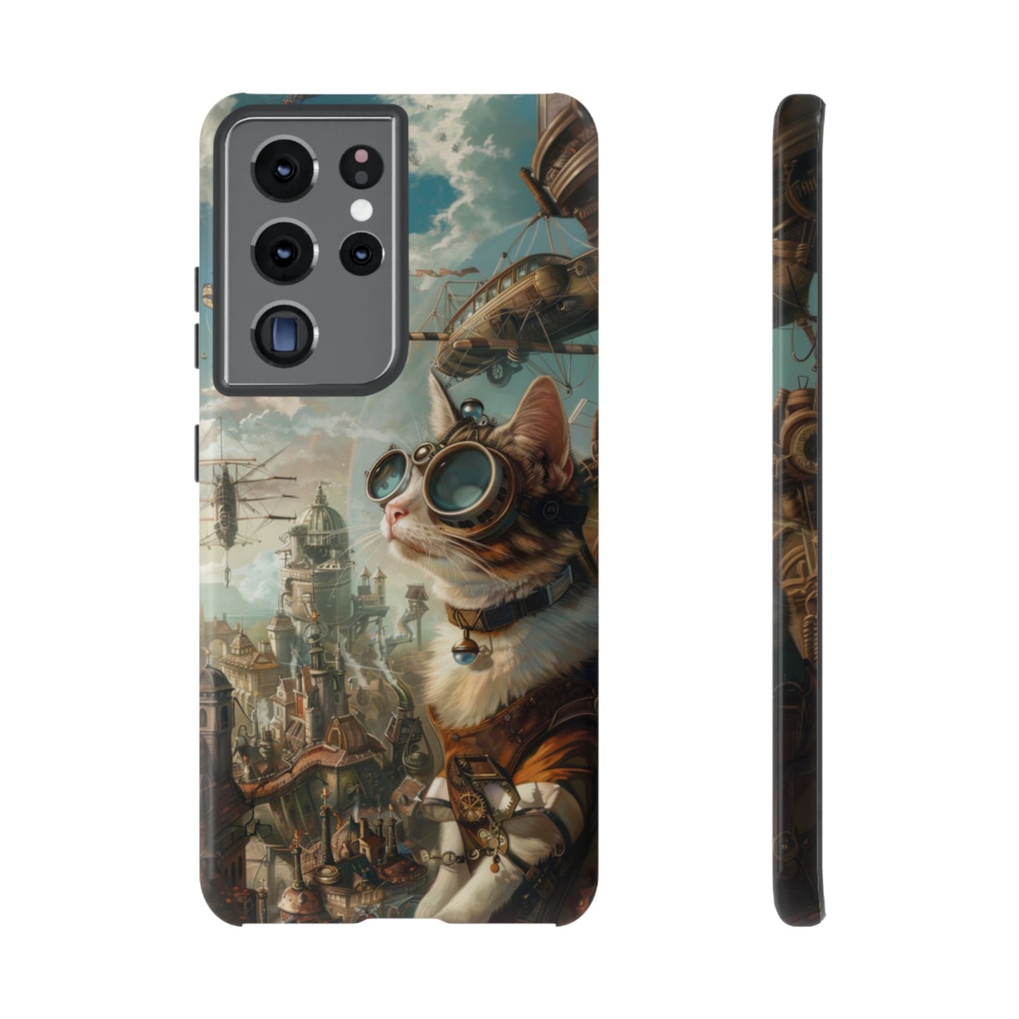Steampunk Aviator Cat - Tough Samsung Galaxy Case
