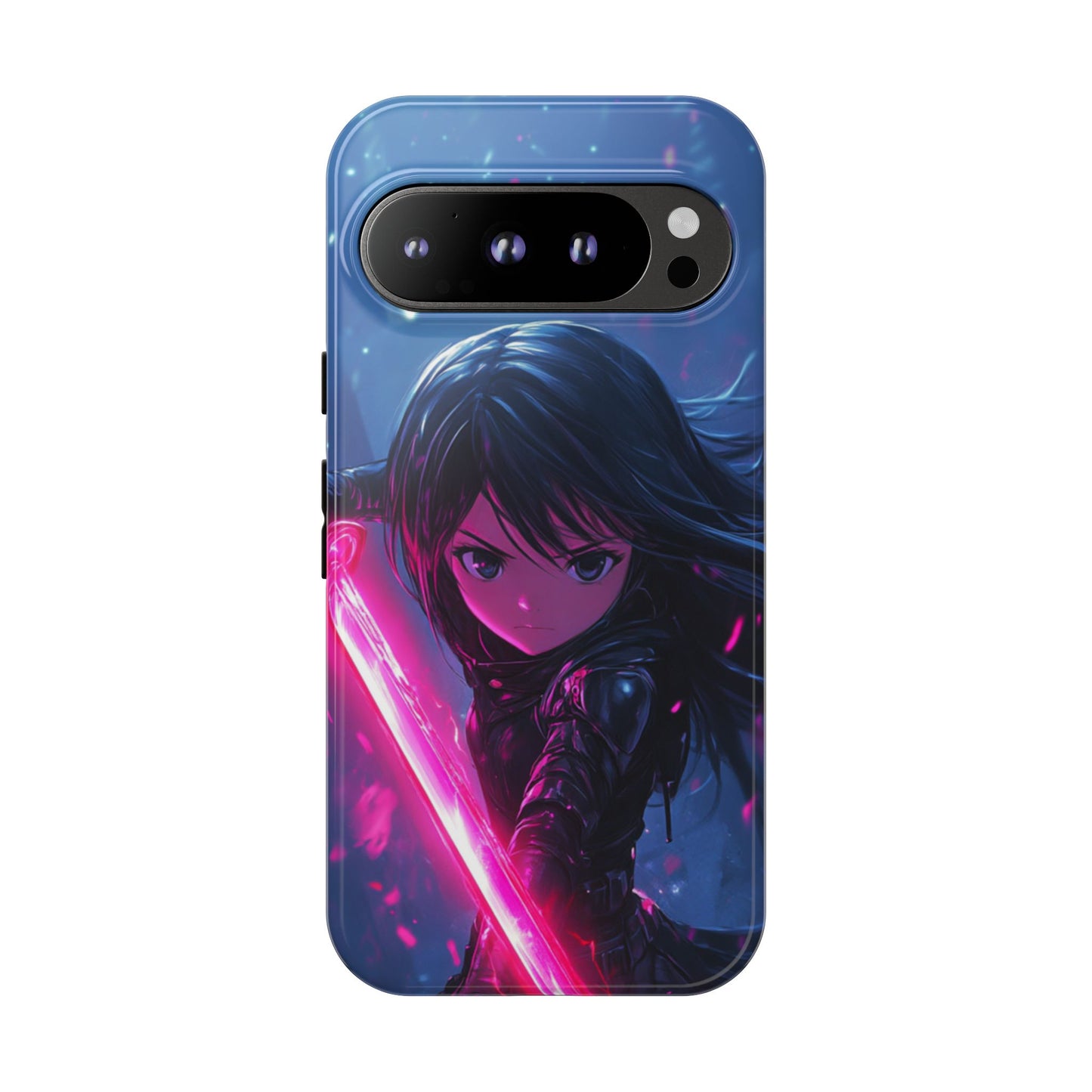 Neon Blade Warrior – Tough Google Pixel Case