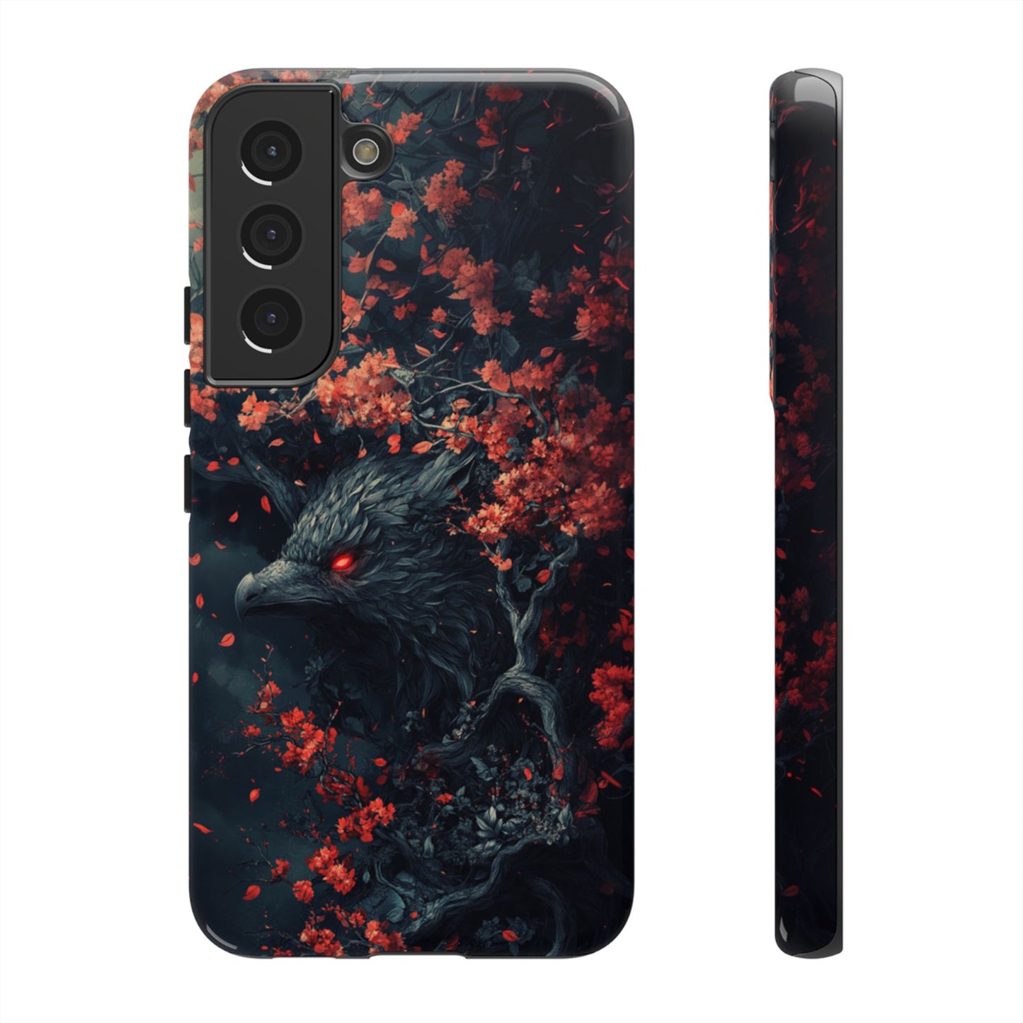 Crimson Raven Bloom – Tough Samsung Galaxy Case