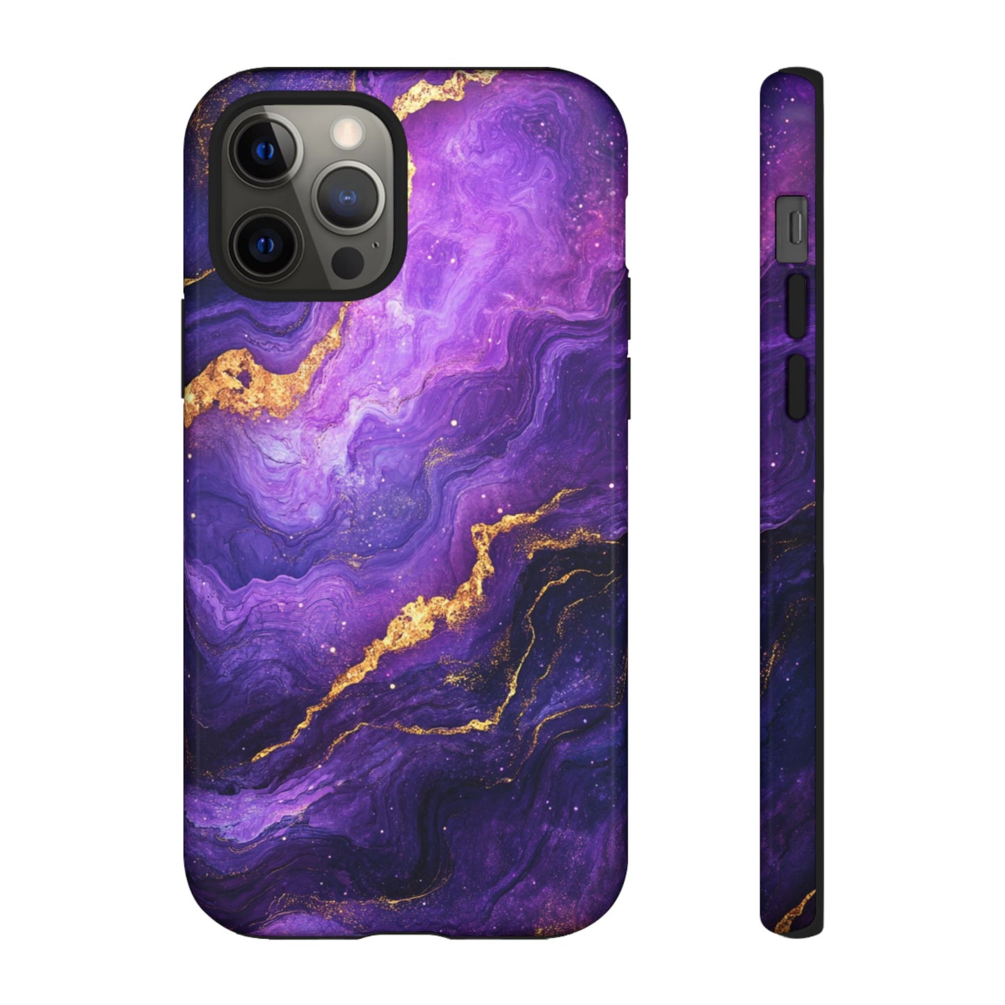 Amethyst Gold Marble – Tough iPhone Case